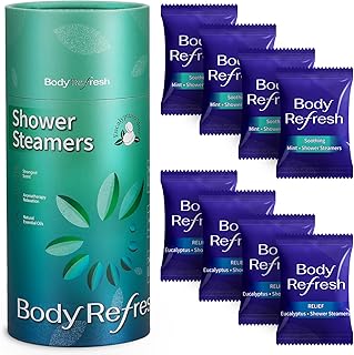 Shower Steamers for Men - 8 Pack Shower Bombs with Essential Oils Eucalyptus Mint Scent, Eucalyptus for Shower，Mother Day Gifts for Mom Wife Grandma from Daughter Son