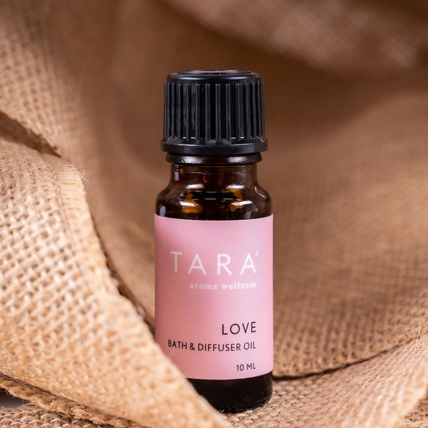 TARA Spa Therapy Love Bath & Diffuser Oil – 100% Unadulterated Essential Oils, Organic Aromatherapy Blend for Nurturing & Sensuality, Rose, Jasmine & Ylang Ylang, 10ml