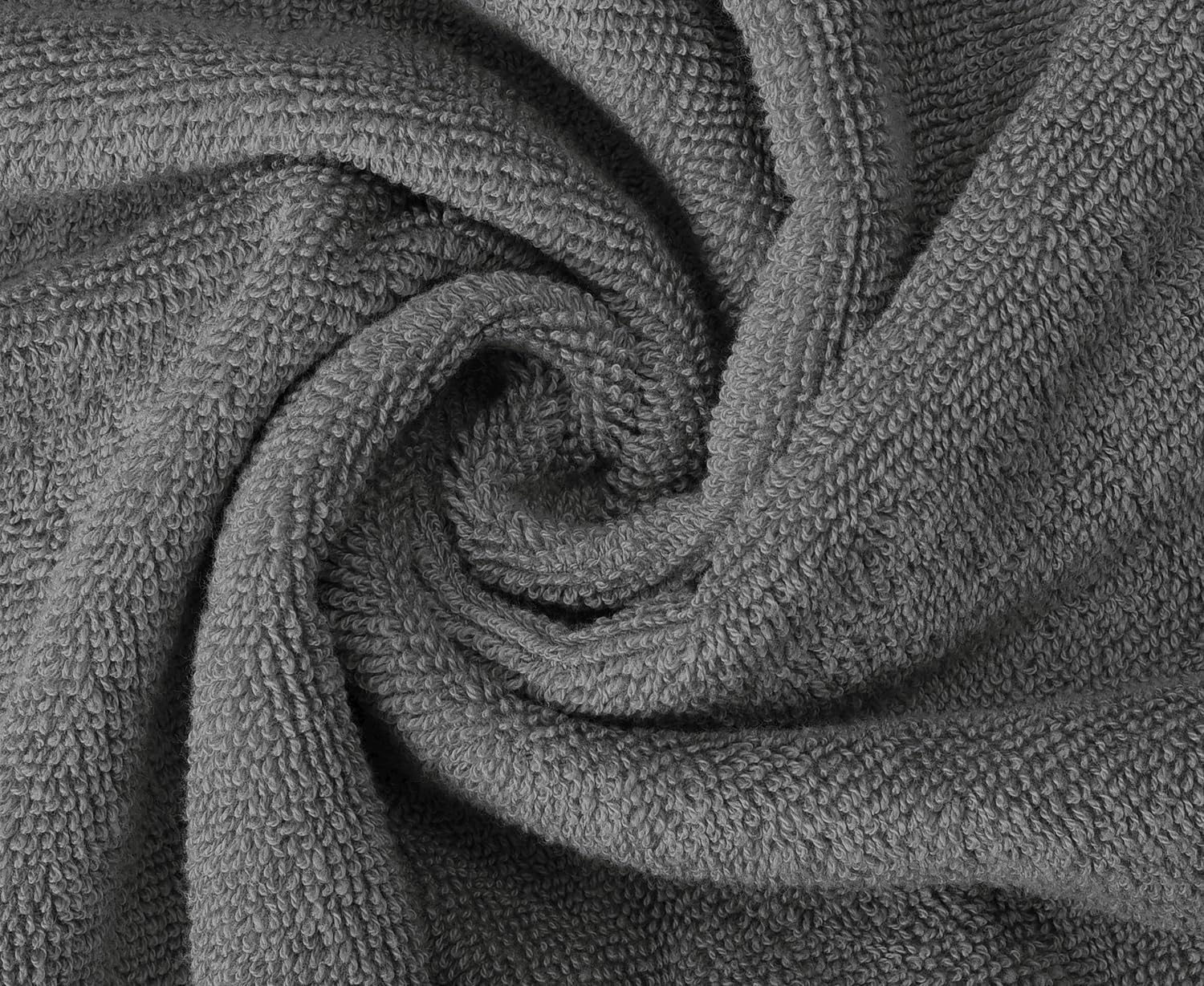 Oakias Premium Towel Set 600 GSM 6 Piece Grey - 100% Ring Spun Cotton Highly Absorbent Towels Set - Super Soft Bathroom Towel Set - Hotel Quality Double Stitched Hem - Ideal for Hotels, Spa, Gyms