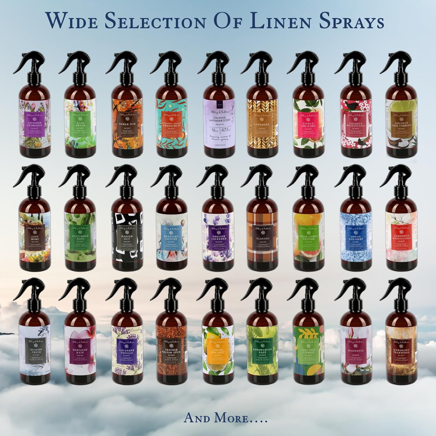 Abbey & Sullivan Linen Spray, Gardenia Honeysuckle, 16 oz
