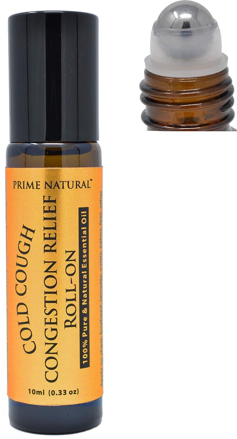 Prime Natural Cold Cough Congestion Relief Essential Oil Roll on (10ml)