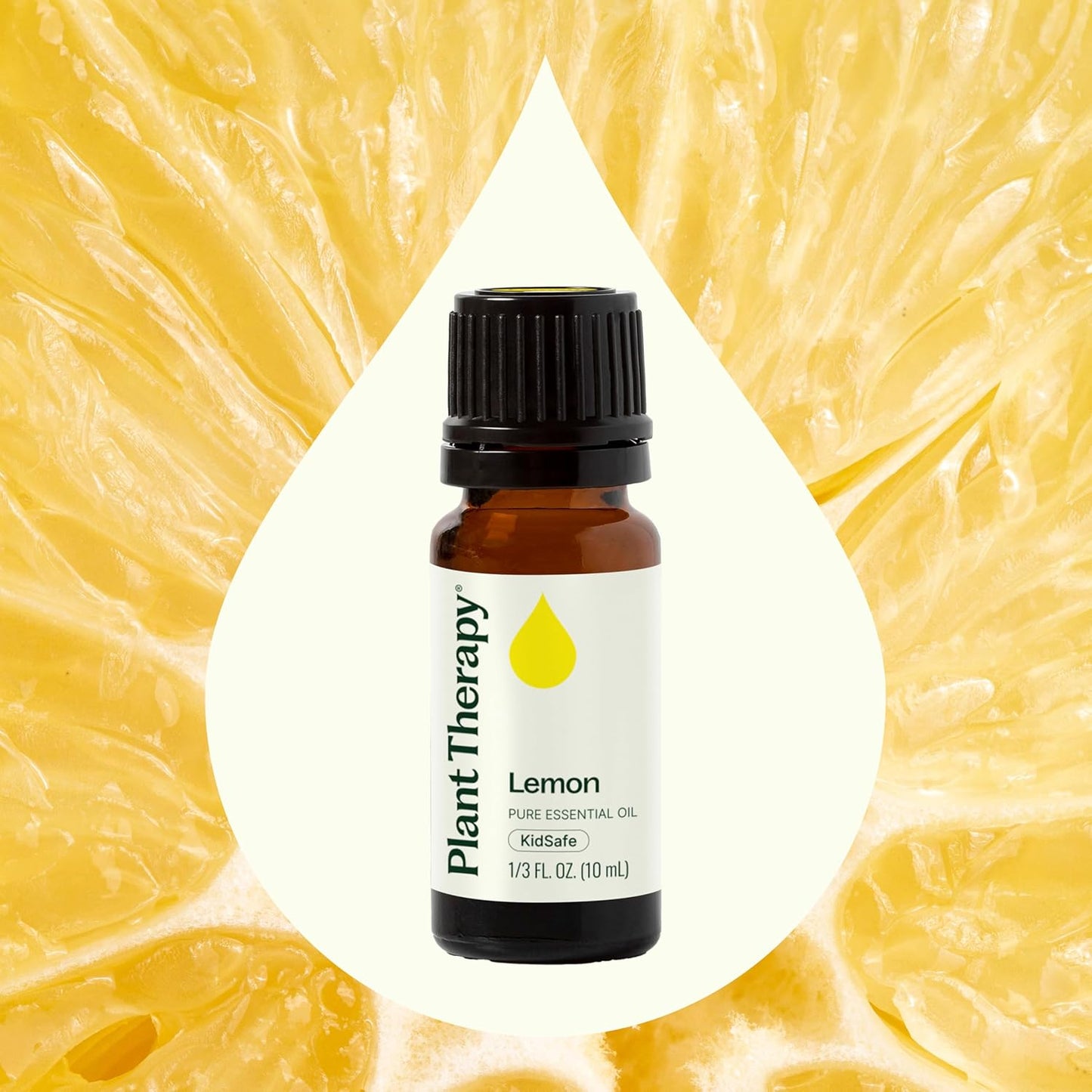 Plant Therapy Lemon Essential Oil for Diffusing, 10 mL (1/3 oz), 100% Pure and Undiluted, Natural Aromatherapy, Lemon Oil for Skin & Cleansing, Energizing & Uplifting