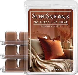 ScentSationals No Place Like Home Scented Wax Melts - Cinnamon & Clove, 10oz (24 Cubes)