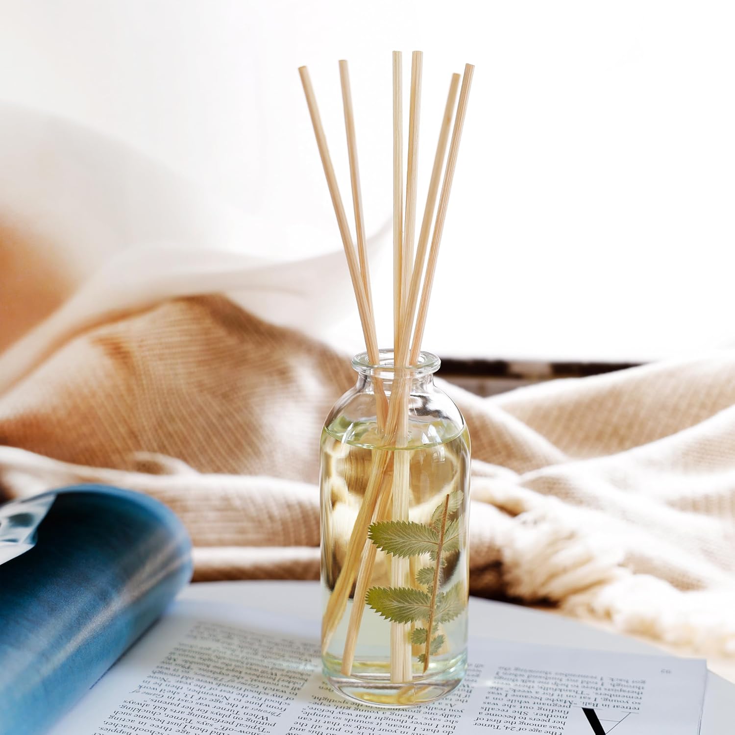 Urban Naturals Citrus Bliss Mandarin Orange & Grapefruit Essential Oil Reed Diffuser w/Real Orange! | Fresh Home Fragrance