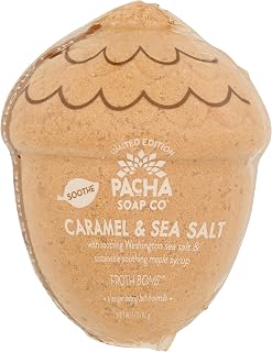 Pacha Soap Caramel & Sea Salt Froth Bomb, 4.5 OZ