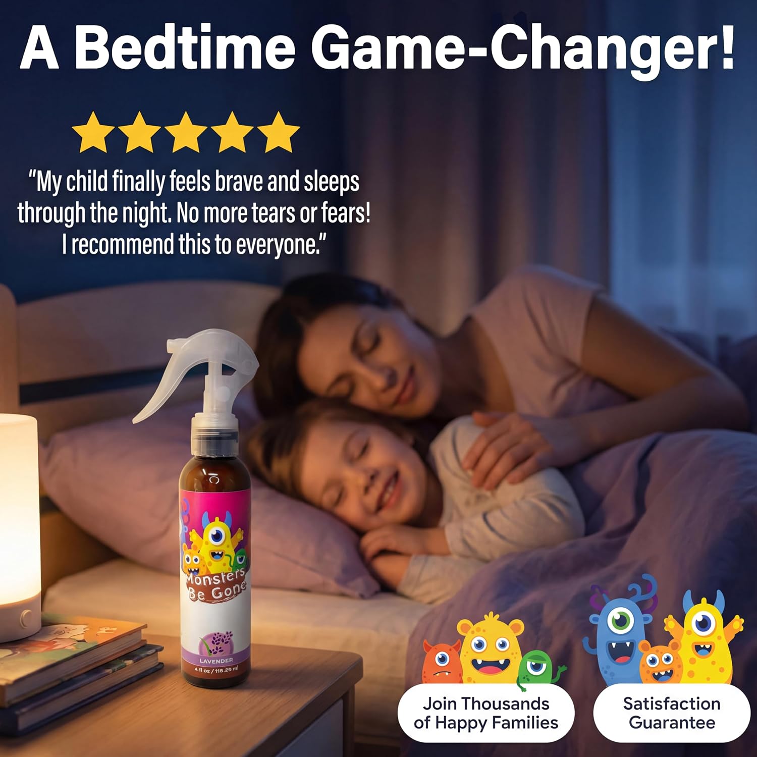 Monsters Be Gone Body and Linen Spray Sweet Dreams Odor Neutralizer Natural Non-Toxic Child Confidence Builder Room Freshener (Sweet Dreams)