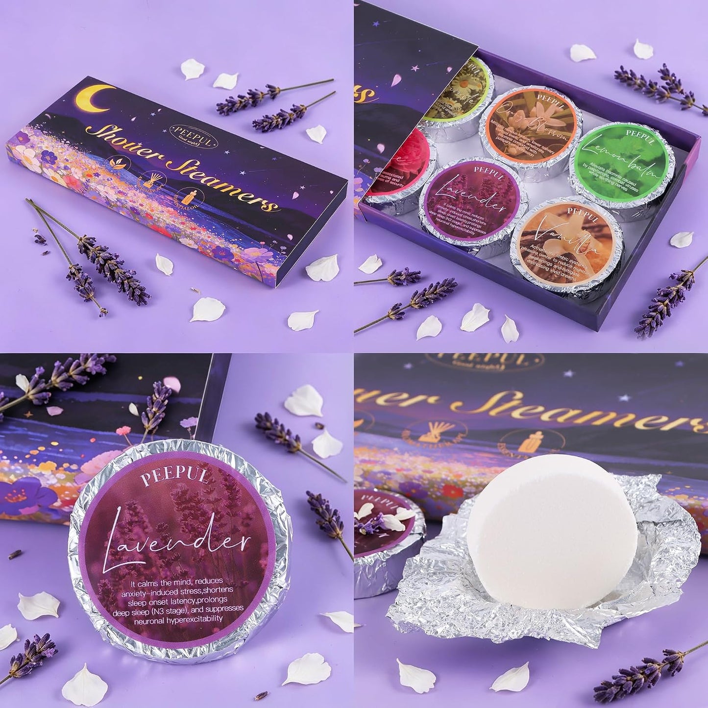 Shower Steamers Aromatherapy Birthday Gifts for Women - 10 Pack,Gifts for Wife Mothers Daughter Sister Stress Relief & Deep Relaxation Self Care Home Spa Essential