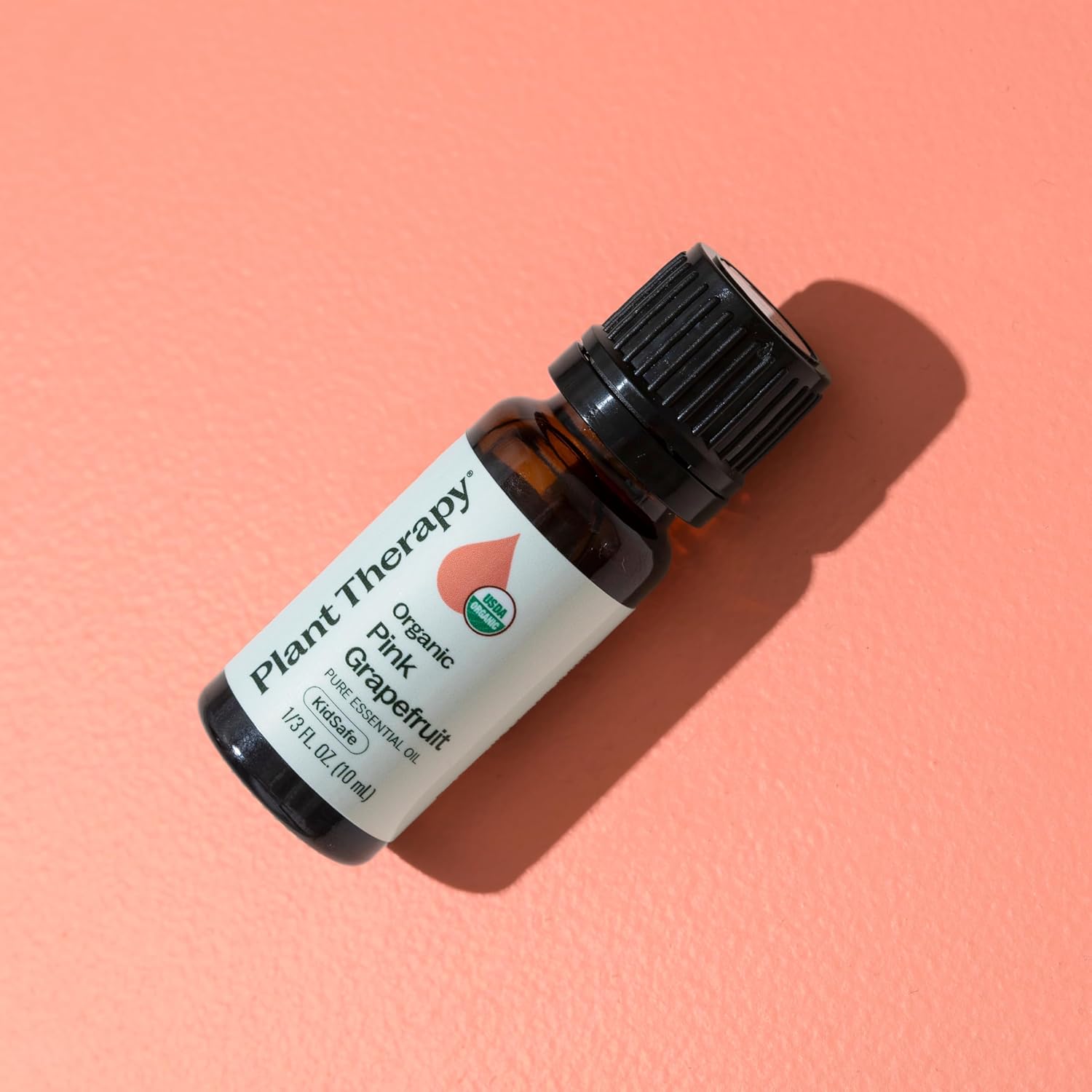 Plant Therapy Organic Pink Grapefruit Essential Oil Pink 10 mL (1/3 oz), 100% Pure, Undiluted Citrus Paradisi for Aromatherapy, Skin, Hair & Home