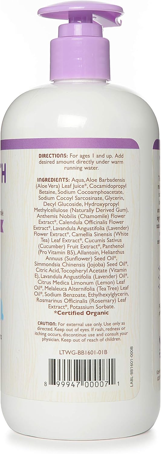 Little Twig Bubble Bath, Baby Bath Essential with Natural Plant Derived Formula, Vegan, Gluten-Free, Paraben-Free, Calming Lavender Scent, 17 fl. oz