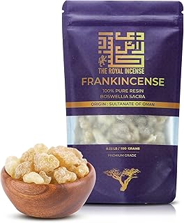 Frankincense Resins | Boswellia Sacra Frankincense Incense |Chruch Incense Olibanum Gum Bulk |Luban 100 Grams (3.5 Ounce)