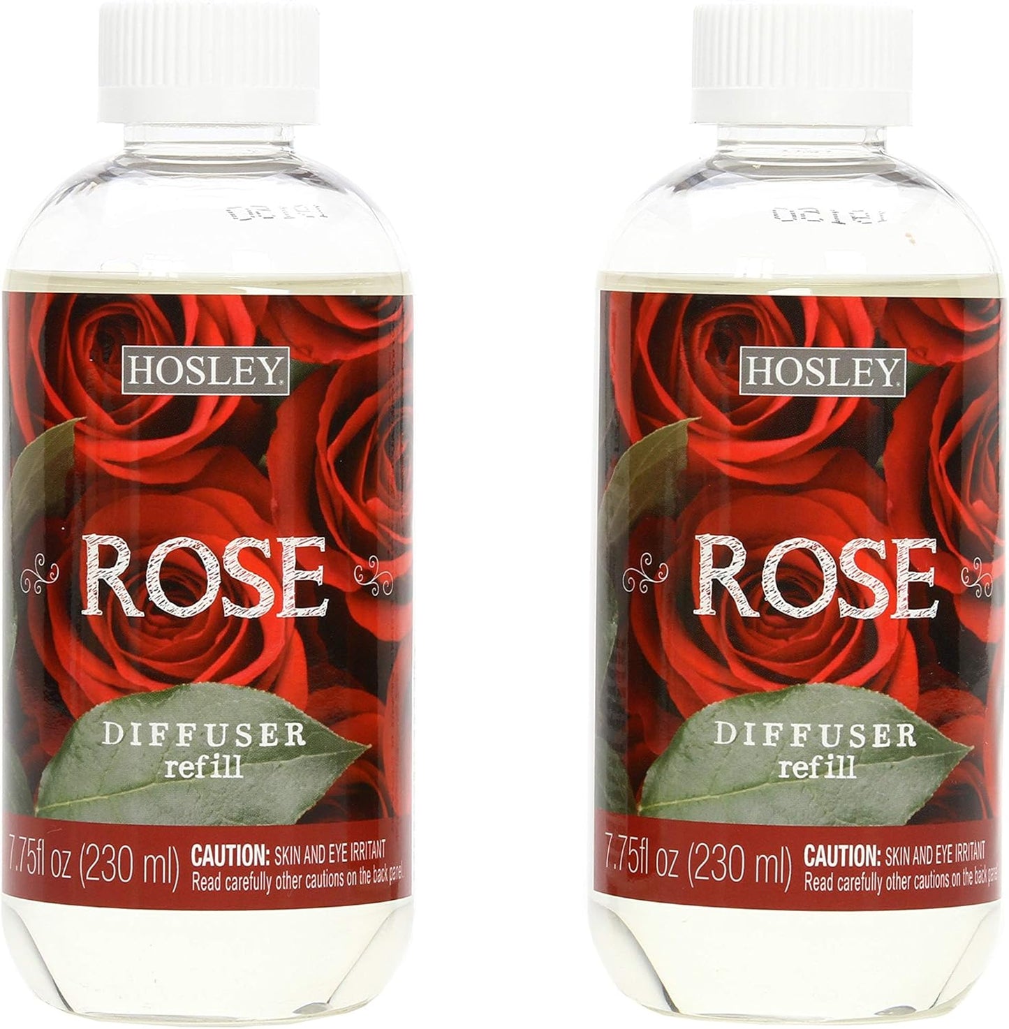 Hosley Set of 2 Premium Rose Diffuser Refills Oil 230 Milliliters Each Ideal Gift for Weddings Spa Reiki Meditation Settings