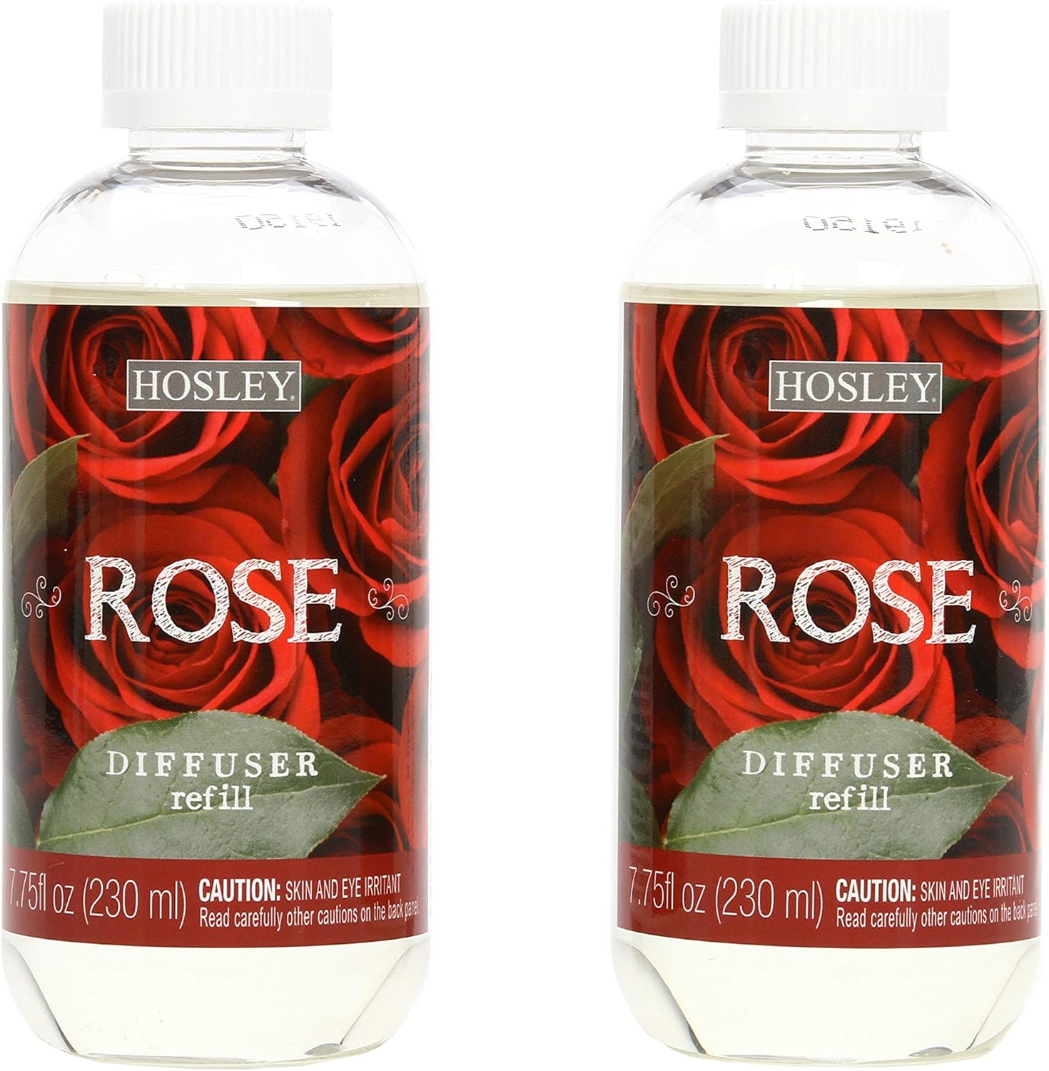 Hosley Set of 2 Premium Rose Diffuser Refills Oil 230 Milliliters Each Ideal Gift for Weddings Spa Reiki Meditation Settings