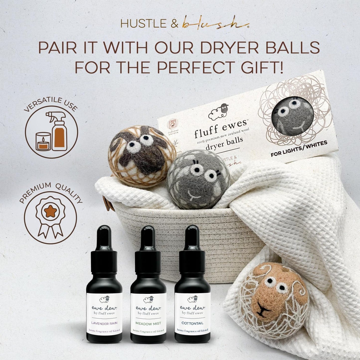 Essential Oil for Dryer Balls, 15ml Lavender Rain, Natural Laundry Fragrance, Long-Lasting Fresh Scent, Wool Dryer Balls Ideal for Diffusers, Candle Making, Multi-Use for Home & DIY