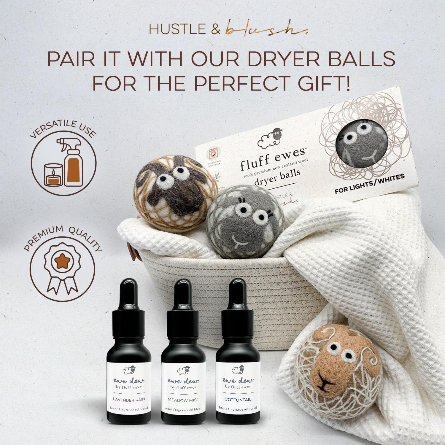 Essential Oil for Dryer Balls, 15ml Lavender Rain, Natural Laundry Fragrance, Long-Lasting Fresh Scent, Wool Dryer Balls Ideal for Diffusers, Candle Making, Multi-Use for Home & DIY