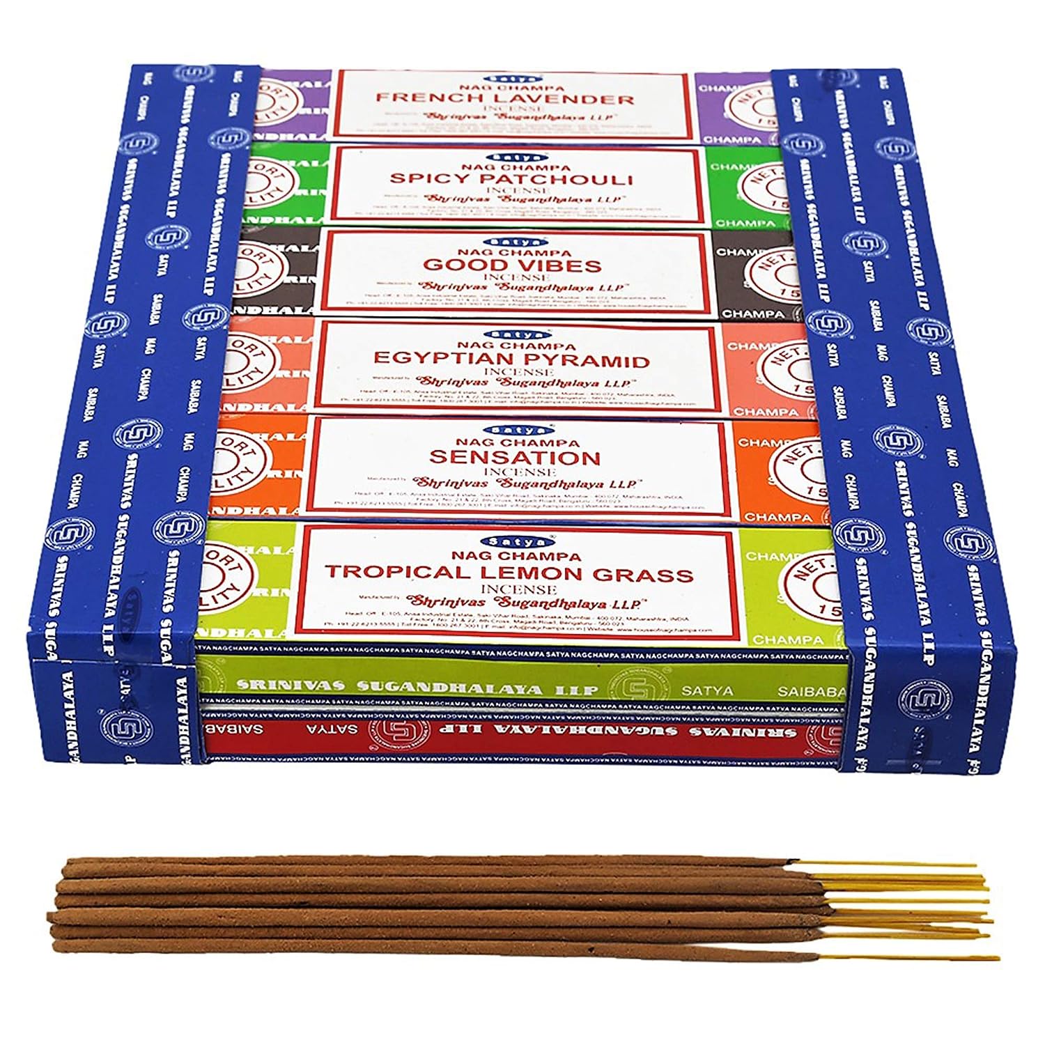 Satya 12 Pack Assorted Pack 15 Gram x 12 Packs 1ST