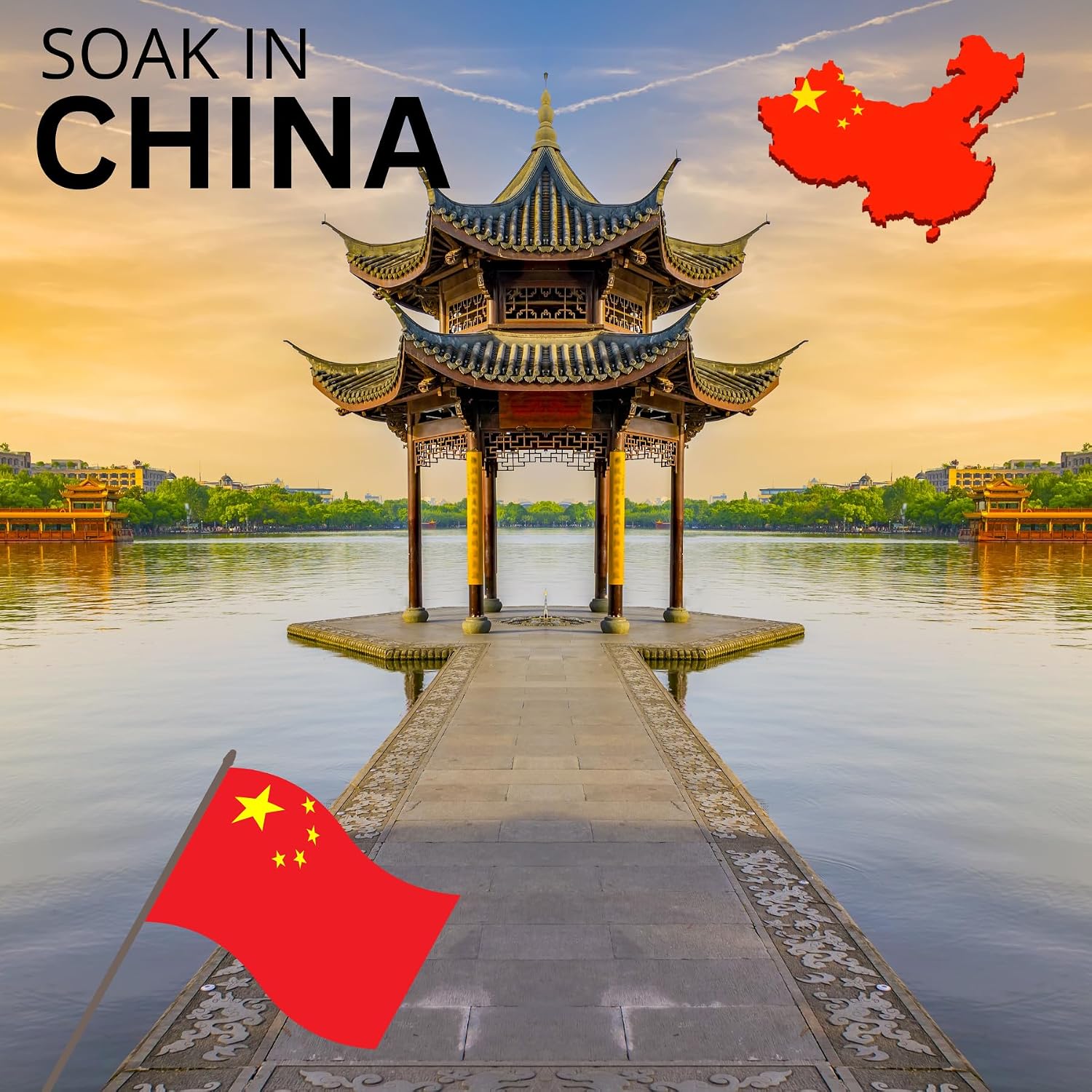 China Bath Soak (2 soaks per Bag) Soak in Hot Springs Around The World with Medicine Springs Dead sea Salt for Soaking and Bathing in Bath Minerals Add Dead Mineral Salts to Your Bath (China Soak)