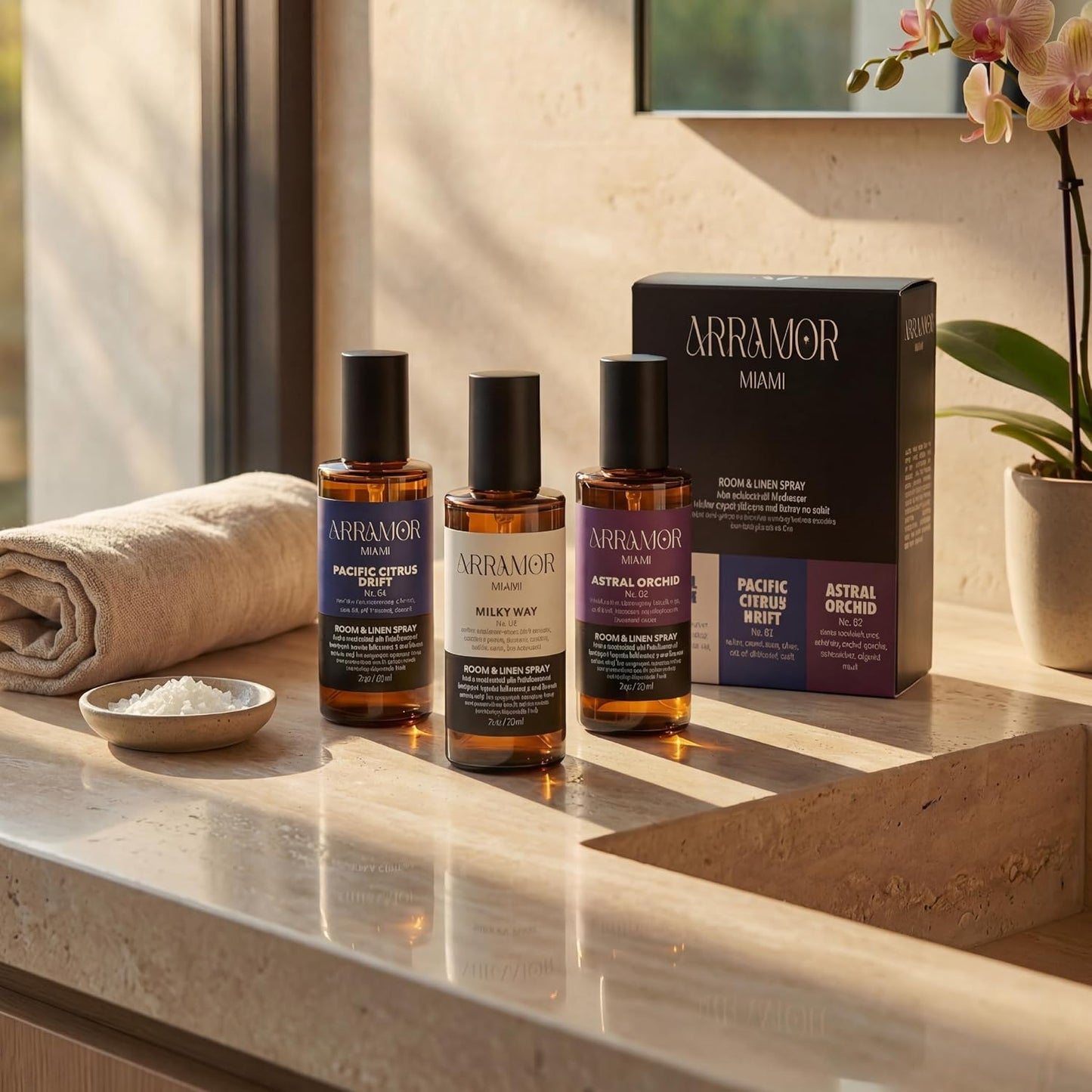 Room Spray Air Freshener Variety Pack – Odor Eliminator & Linen Spray with Essential Oils – Long Lasting Home Fragrance Mist for Bathroom, Bedroom, Fabric & Pillow, 3 Scents (3 Pack, 2oz Each)