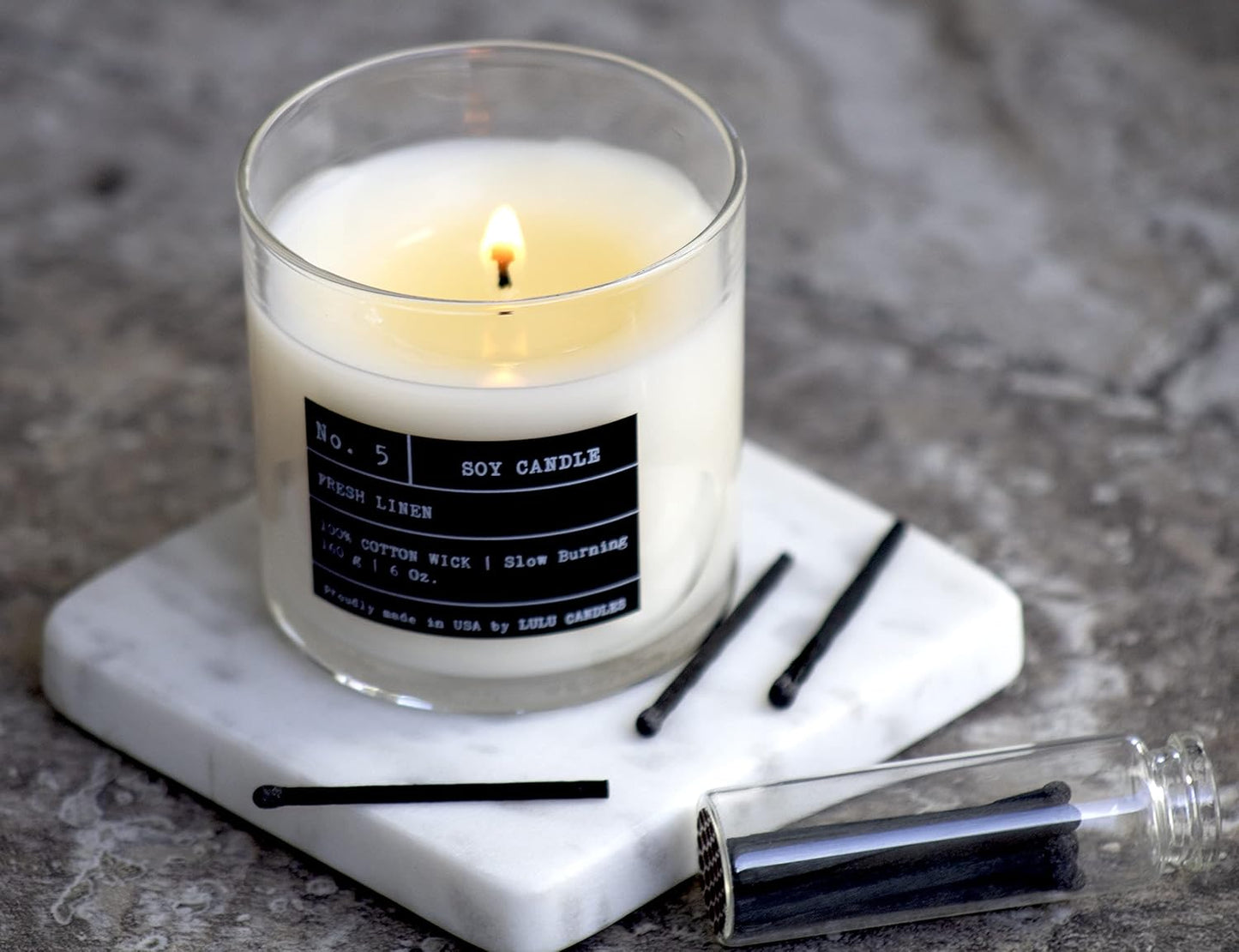 Lulu Candles | Island Coconut | Luxury Scented Soy Jar Candle | Hand Poured in The USA | Highly Scented & Long Lasting (6 Oz.)