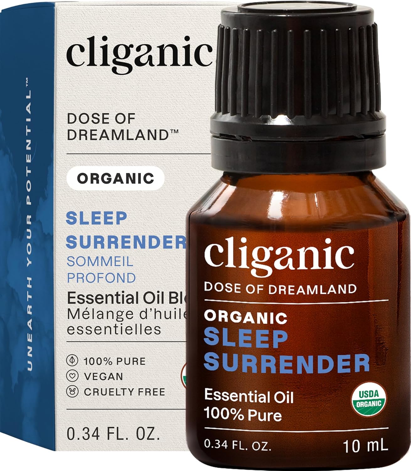 Cliganic Organic Essential Oil Sleep Surrender Blend - Dose of Dreamland (Packaging May Vary)