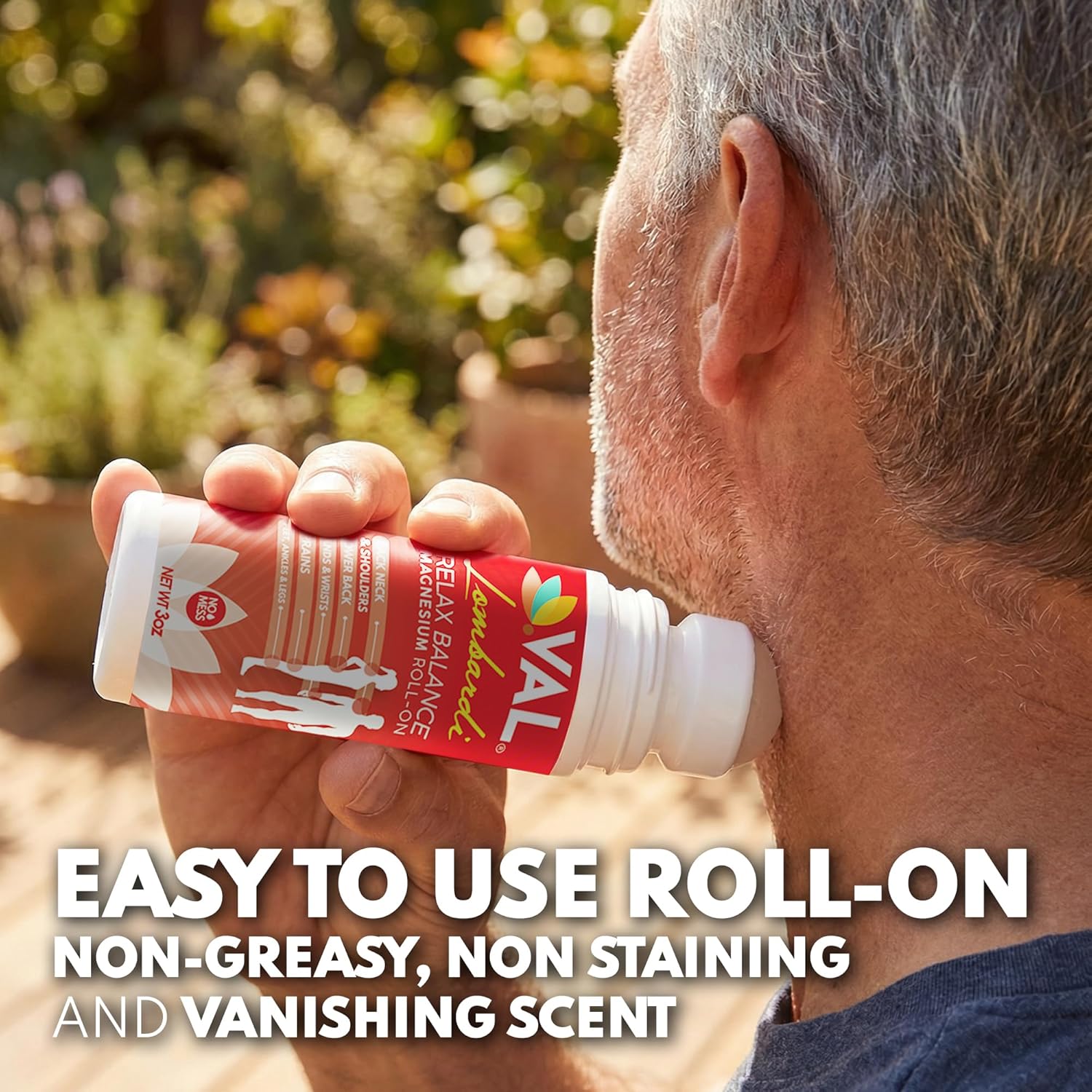VAL Lombardi Magnesium Roll-On 3oz | Zechstein Magnesium + Arnica | Joint & Muscle Relief for Back, Neck, Legs & Feet