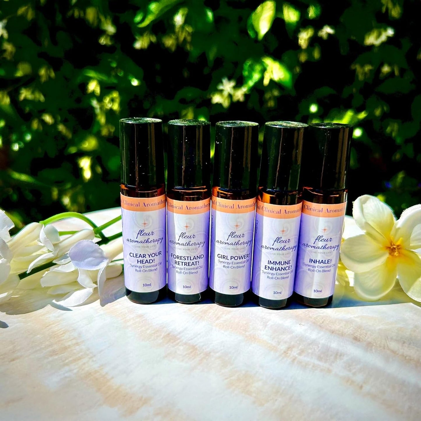 Forestland Retreat Synergistic Essential Oil Roll-On 10ml – Nature's Anchoring On-the-Go Aromatherapy – Professional Clinical Aromatherapy Quality – Fleur Aromatherapy