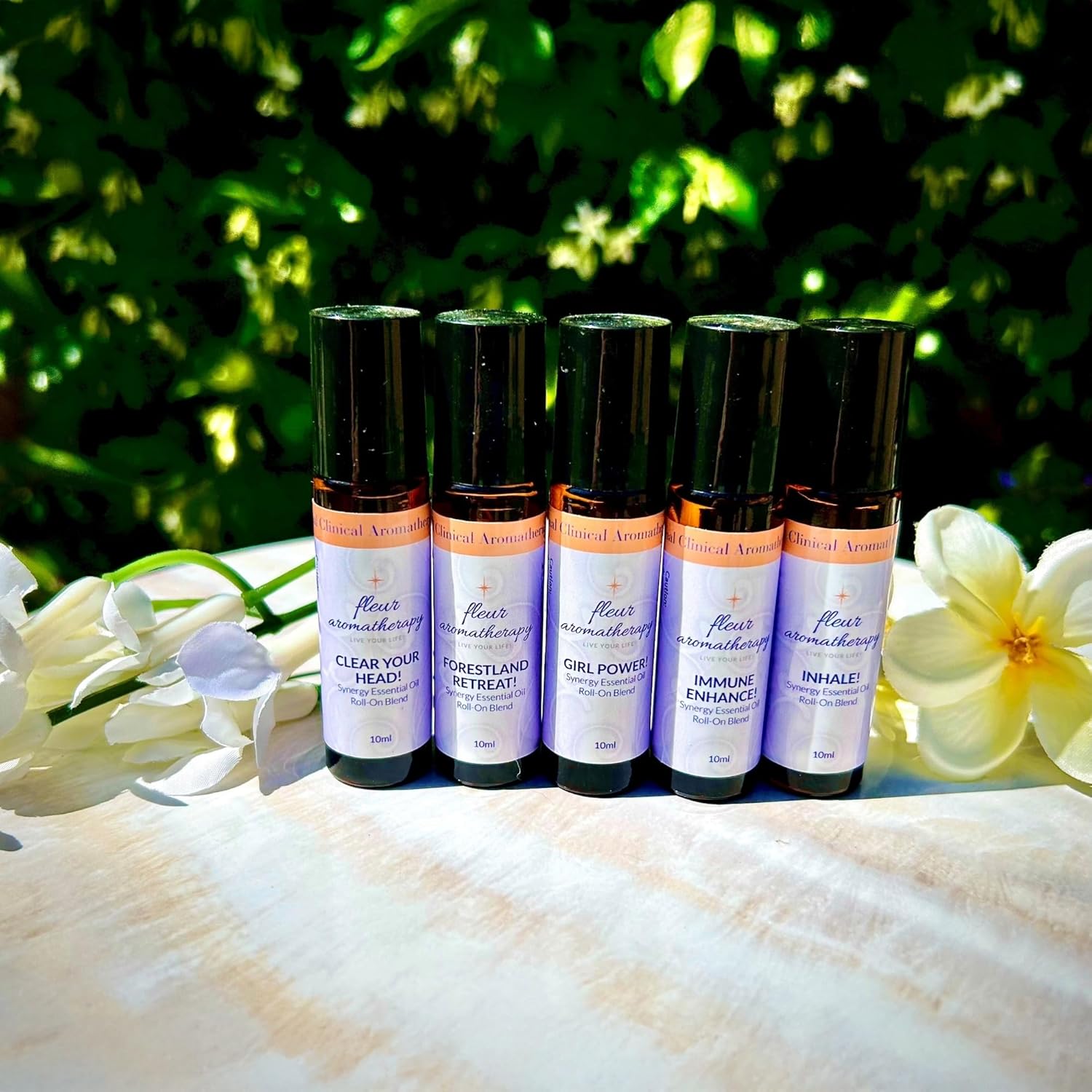 Forestland Retreat Synergistic Essential Oil Roll-On 10ml – Nature's Anchoring On-the-Go Aromatherapy – Professional Clinical Aromatherapy Quality – Fleur Aromatherapy