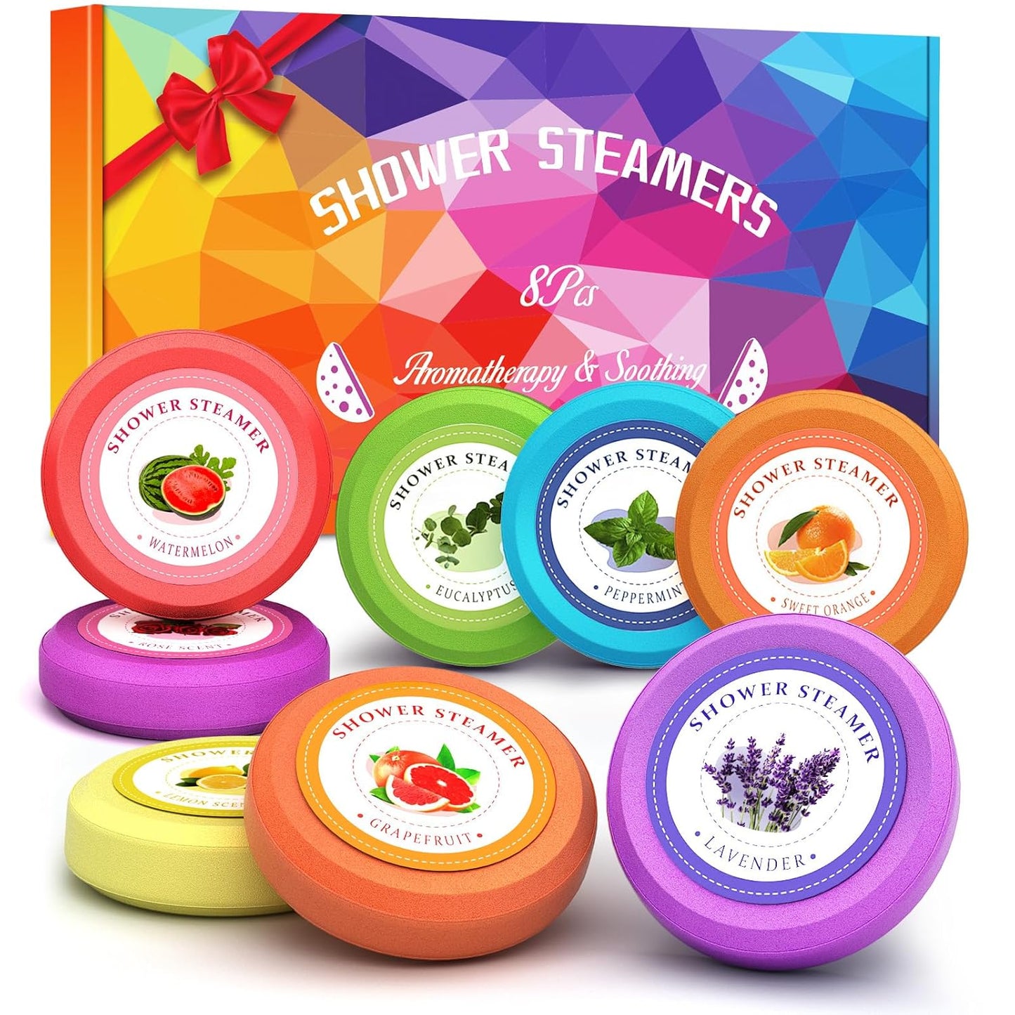 Shower Steamers Aromatherapy - sanyi Birthday Gifts for Women Teen Girl, Graduation Gifts, Wedding Favors for Guests Her, Shower Bombs with Natural Essential Oils Self Care