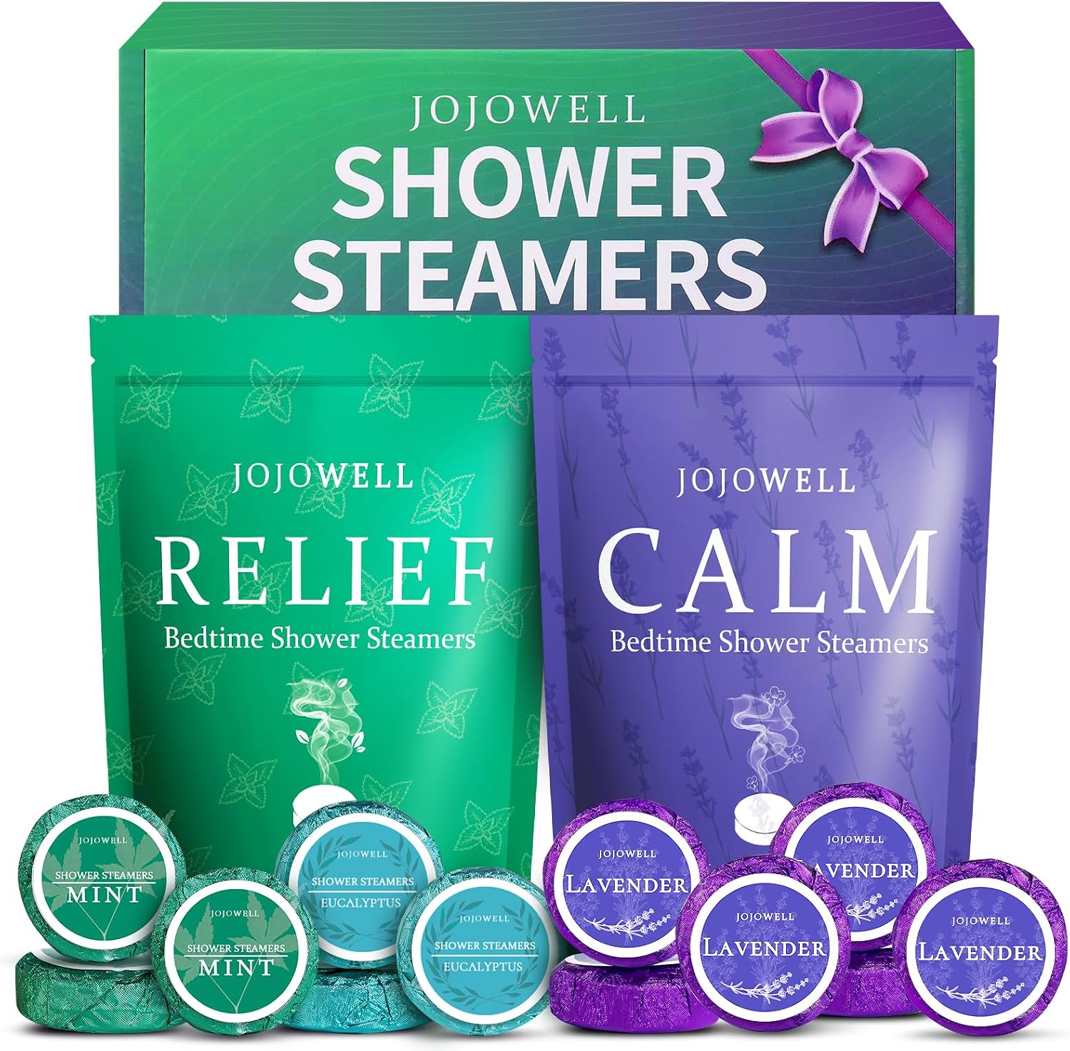 Shower Steamers Aromatherapy -12 Pack Birthday Gifts for Women Men, Mothers Day Gifts, Shower Bombs with Essential Oils, Eucalyptus for Shower, Nasal Relief, Self Care Home Spa Gifts for Mom, Her