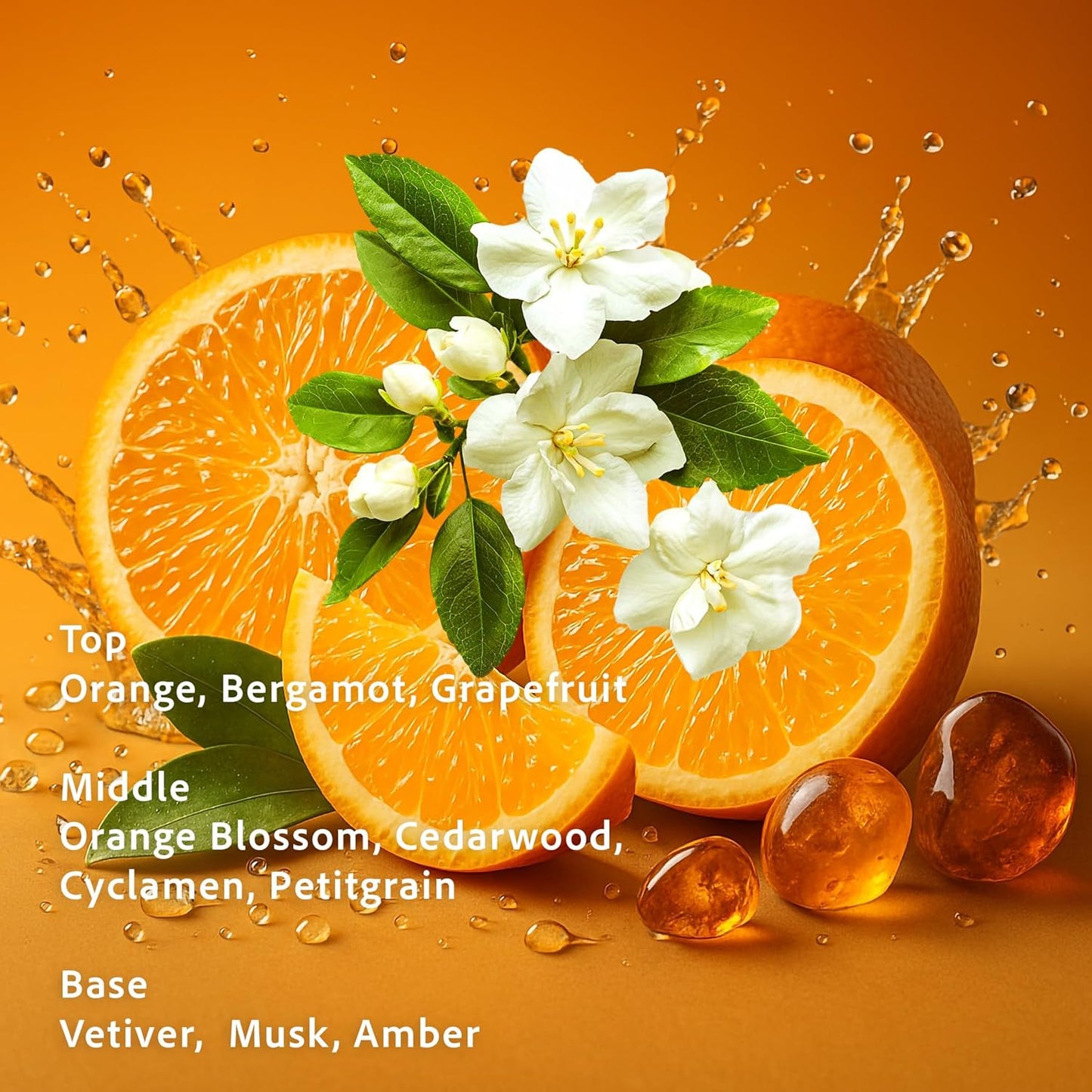 Liliya's Aroma Wild Orange 07 & Amber Body Spray | Citrus Fragrance Mist | Hydrating Skincare Ingredients | Vegan Essential Oils Orange | Neroli | Vanilla 3.4 FL Oz