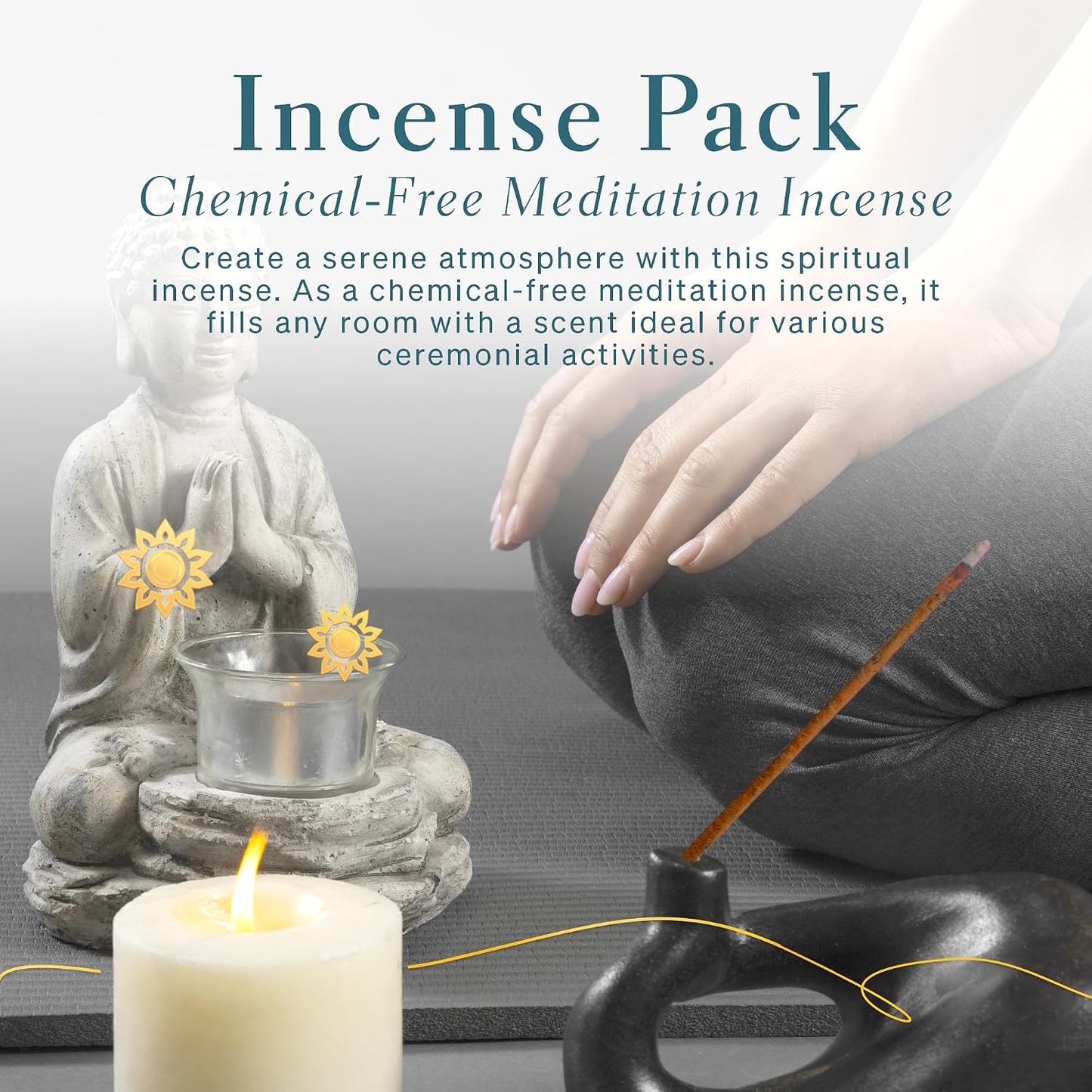 Ancient Tibetan Juniper Incense for Meditation, Yoga, Prayer, Aromatic Medicine, Stress Reliever, Calmness - Pack of 1, 30 Sticks with Wooden Burner