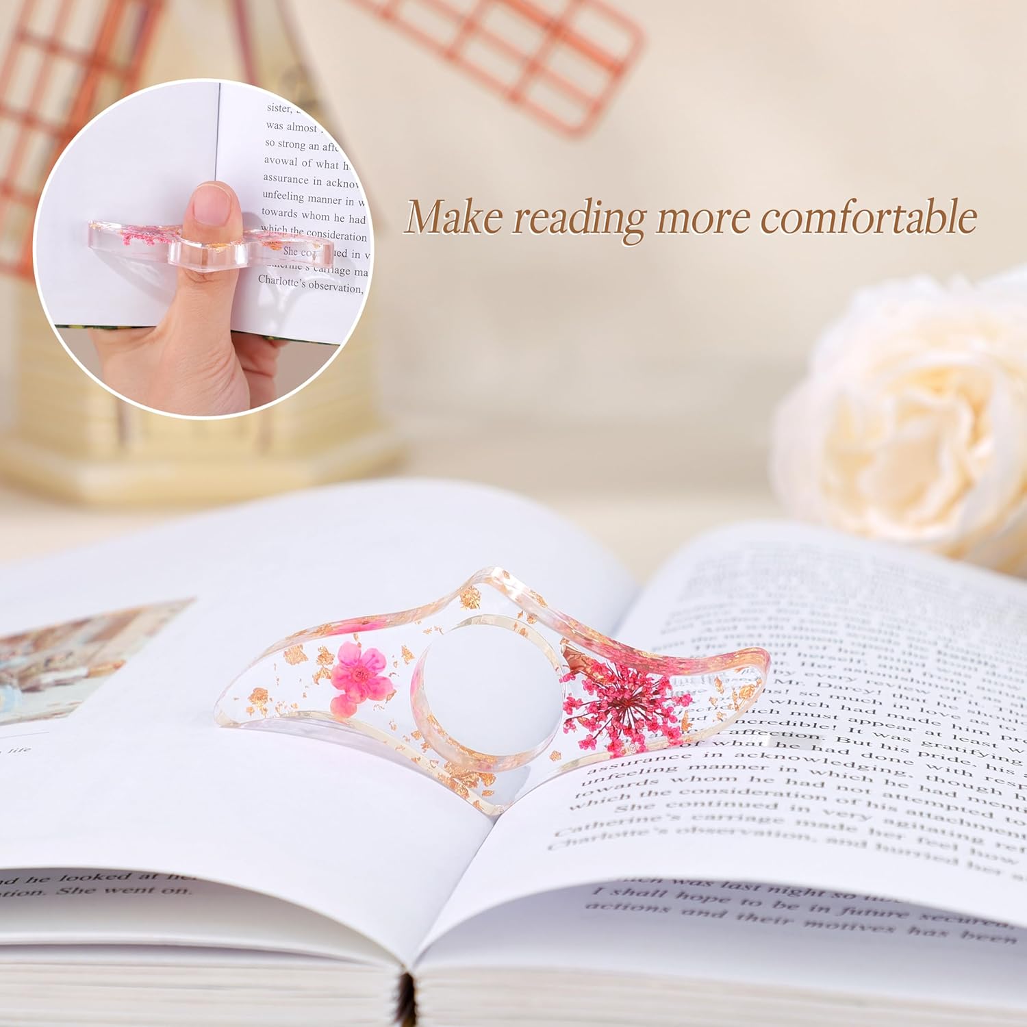 Book Lovers Gifts, Bookish Book Lover Readers Gifts for Women Basket Set of 6