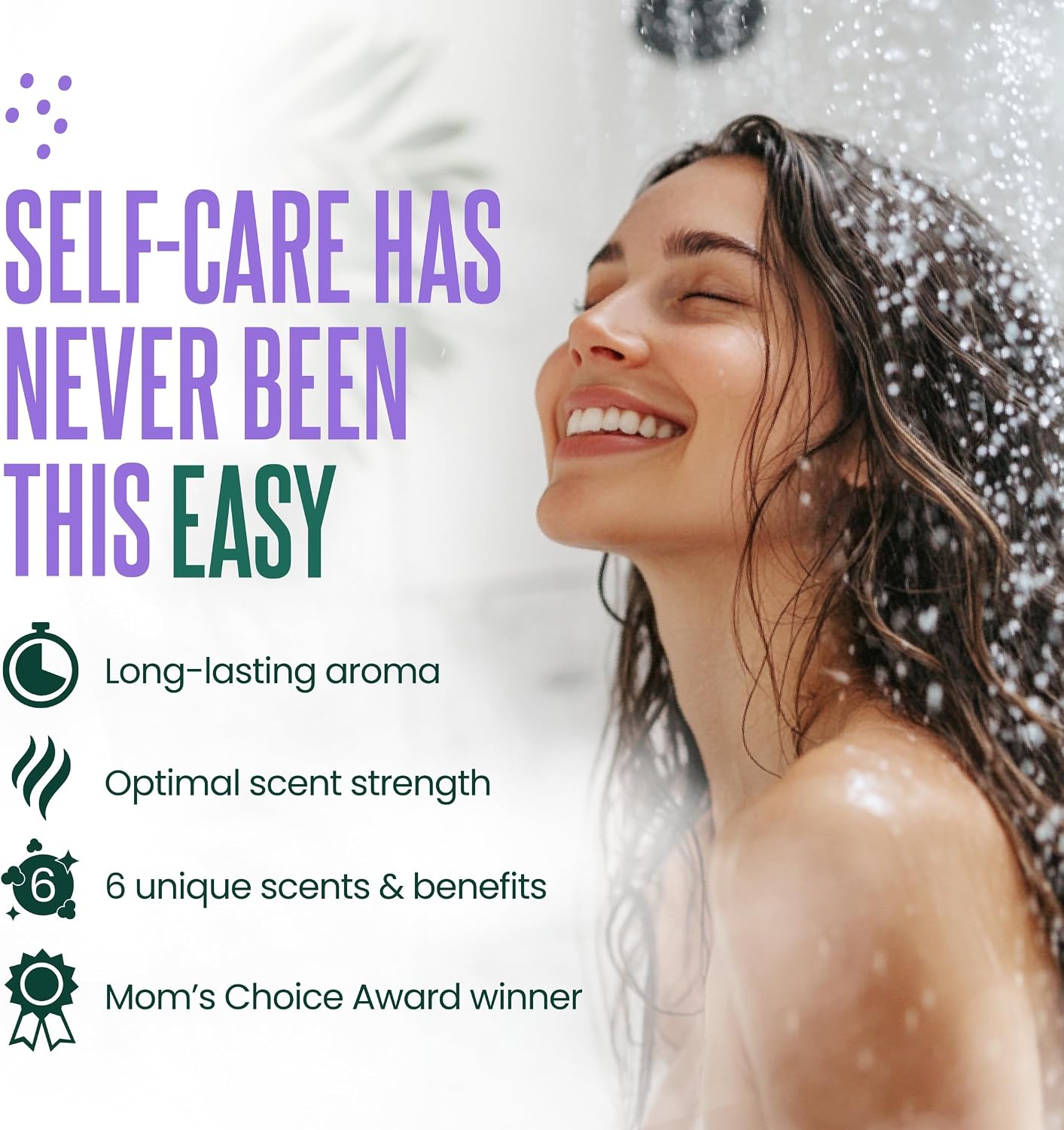 Cleverfy Self-Care Essentials: 6 Shower Steamers & 3-Pack TShape