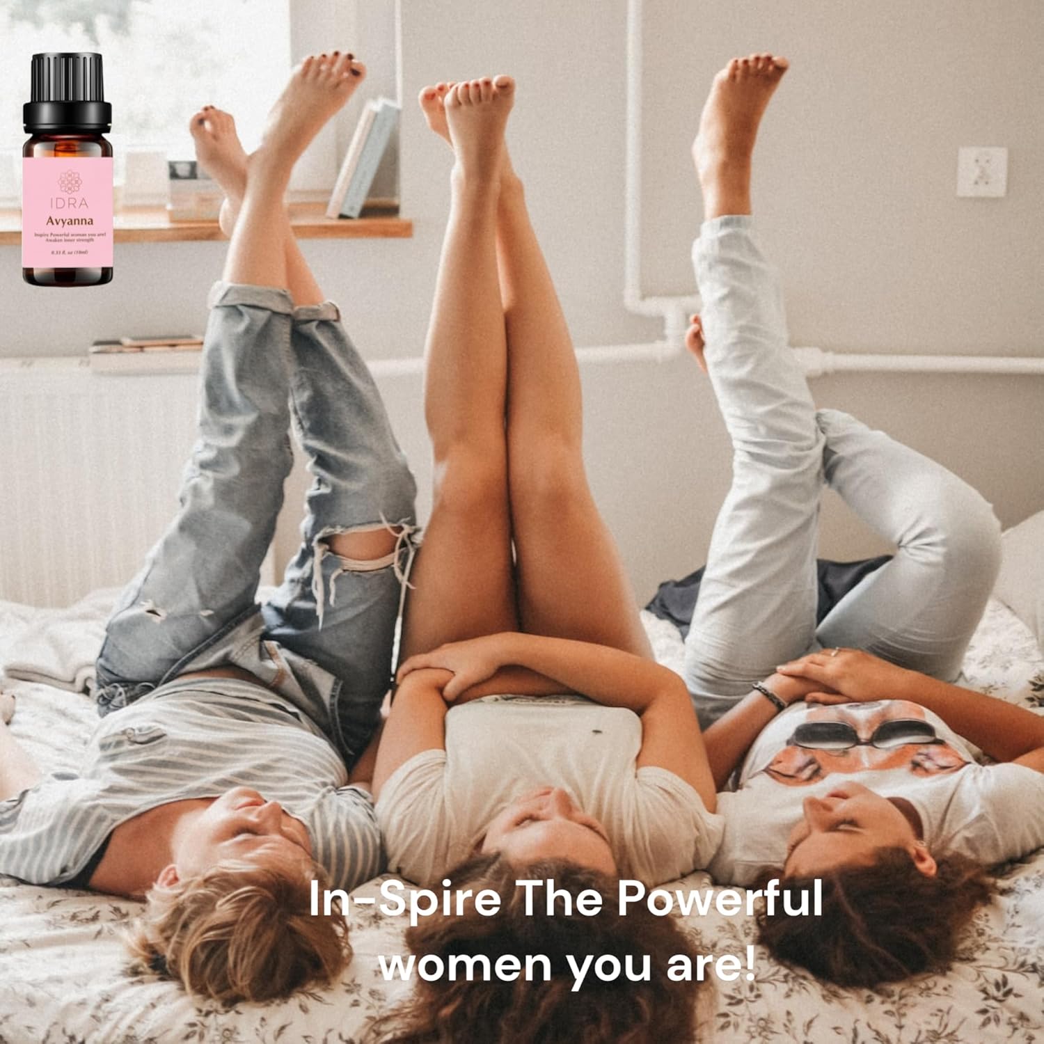 IDRA Avyanna Essential Oil Blend by Idra Wellness Inspire The Powerful Woman Therapeutic Grade Aroma for Diffusers & Aromatherapy Jasmine, Cedarwood Vanilla 10 ML