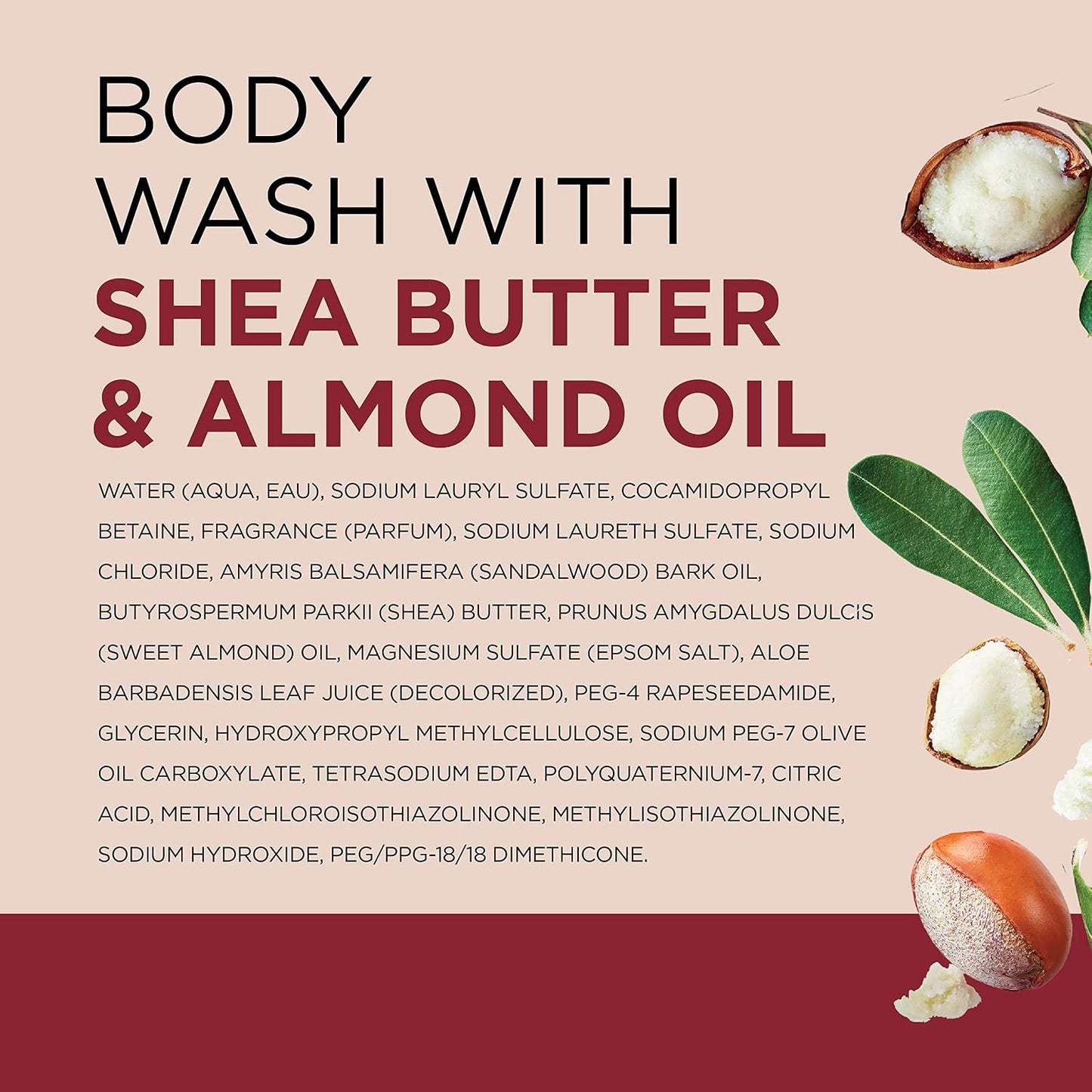 Dr Teal's Body Wash with Pure Epsom Salt, with Shea Butter & Almond Oil, 24 fl oz (Pack of 4)