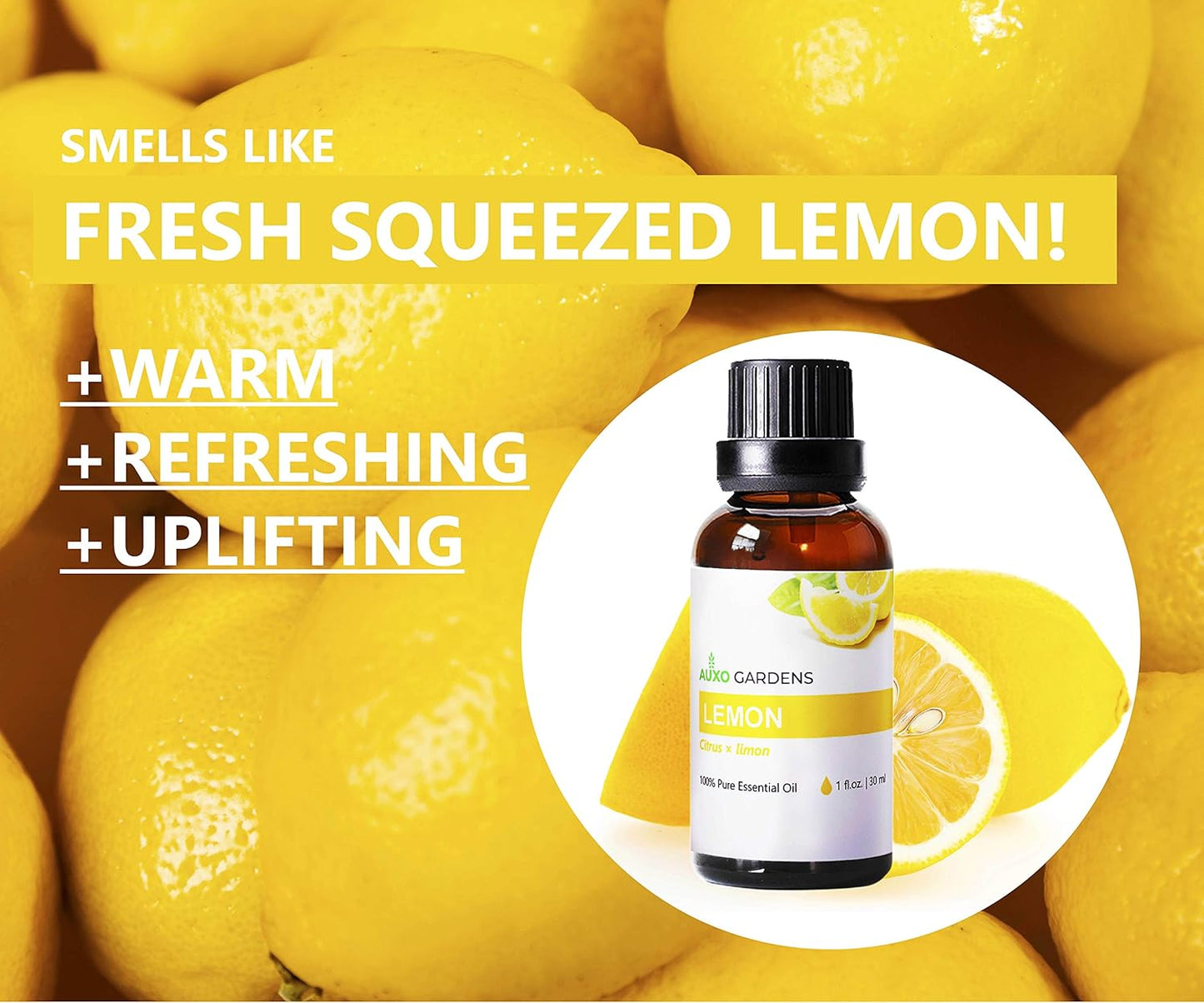 Lemon Essential Oil 1 oz (30ml) - 100% Pure and Undiluted Therapeutic Grade - Italian Lemon
