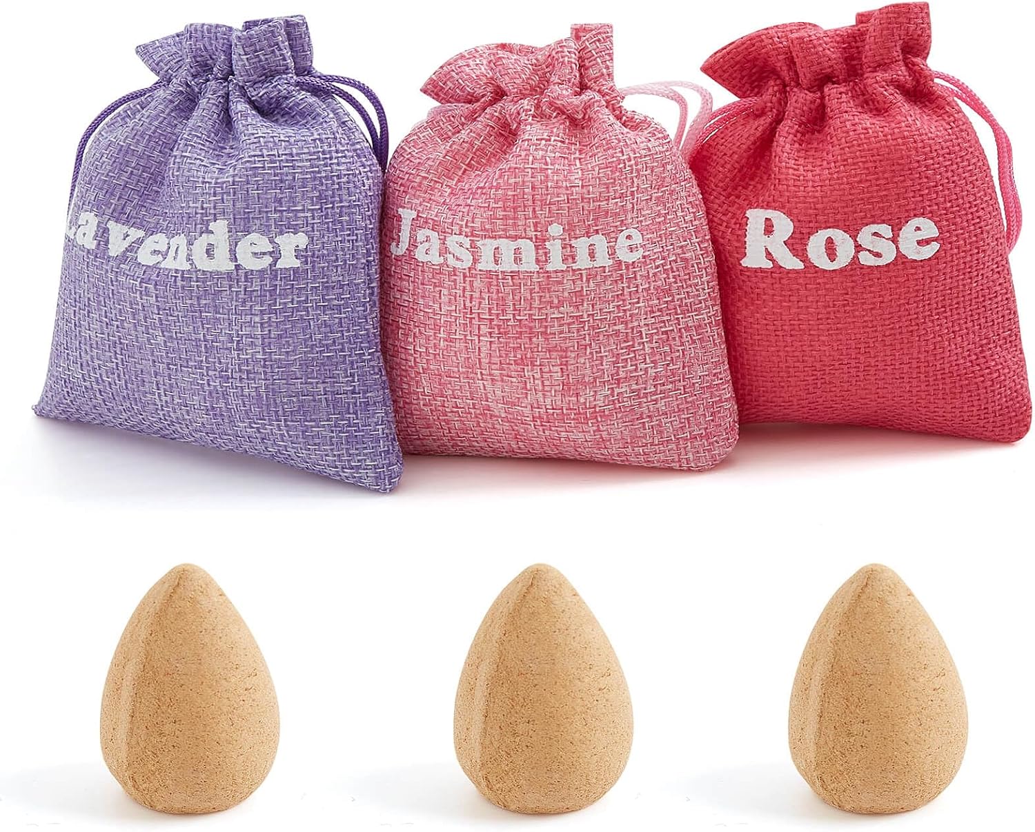 Backflow Incense Cones for Waterfall - Set of 6 Waterfall Incense Cones Lavender Jasmine Ocean Sandalwood White Sage Rose (Magic Hour)- Long Lasting Aroma for Positivity & Pure Air