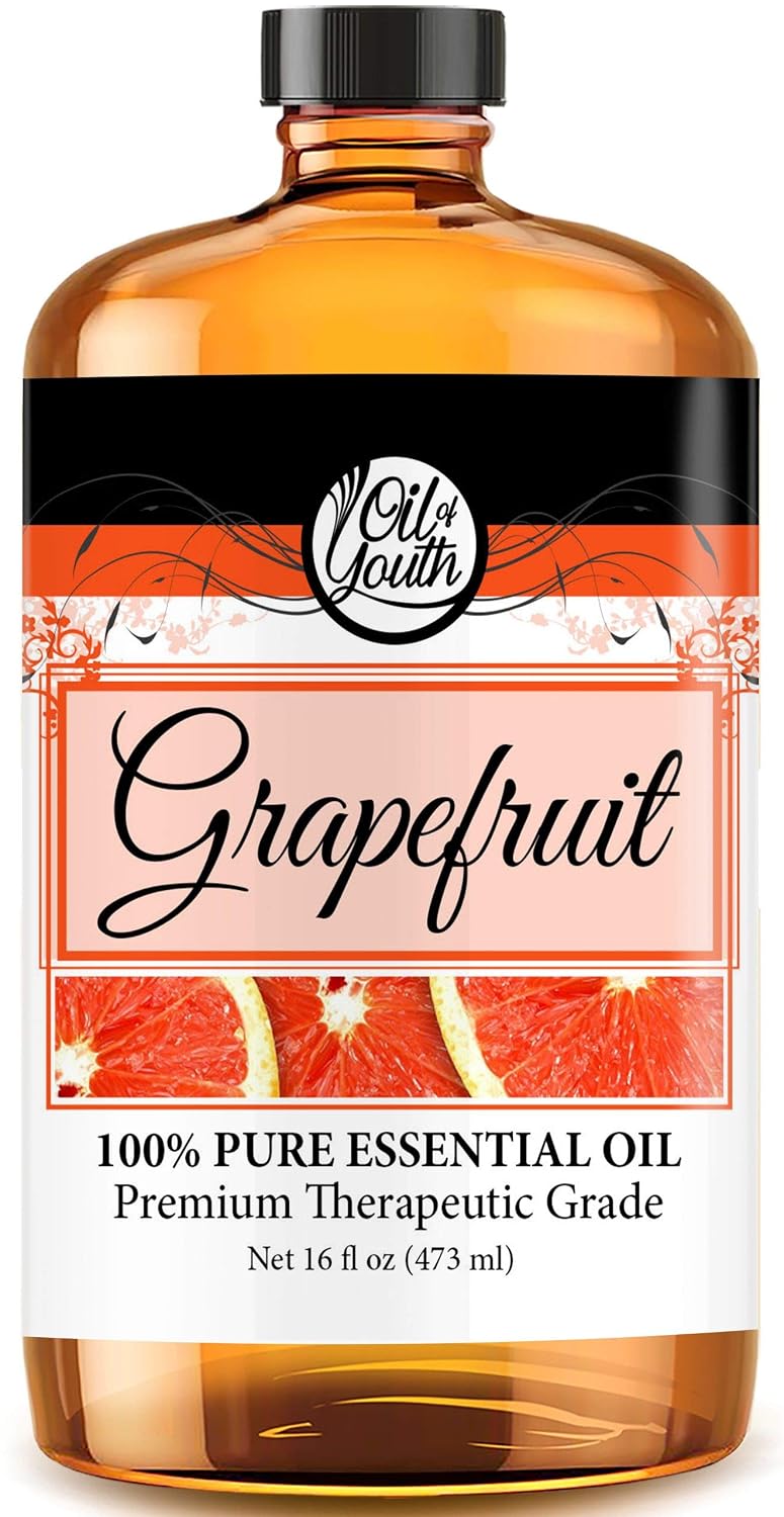 Oil of Youth Grapefruit Essential Oil 16oz - Pure Therapeutic Grade Essential Oil for Aromatherapy