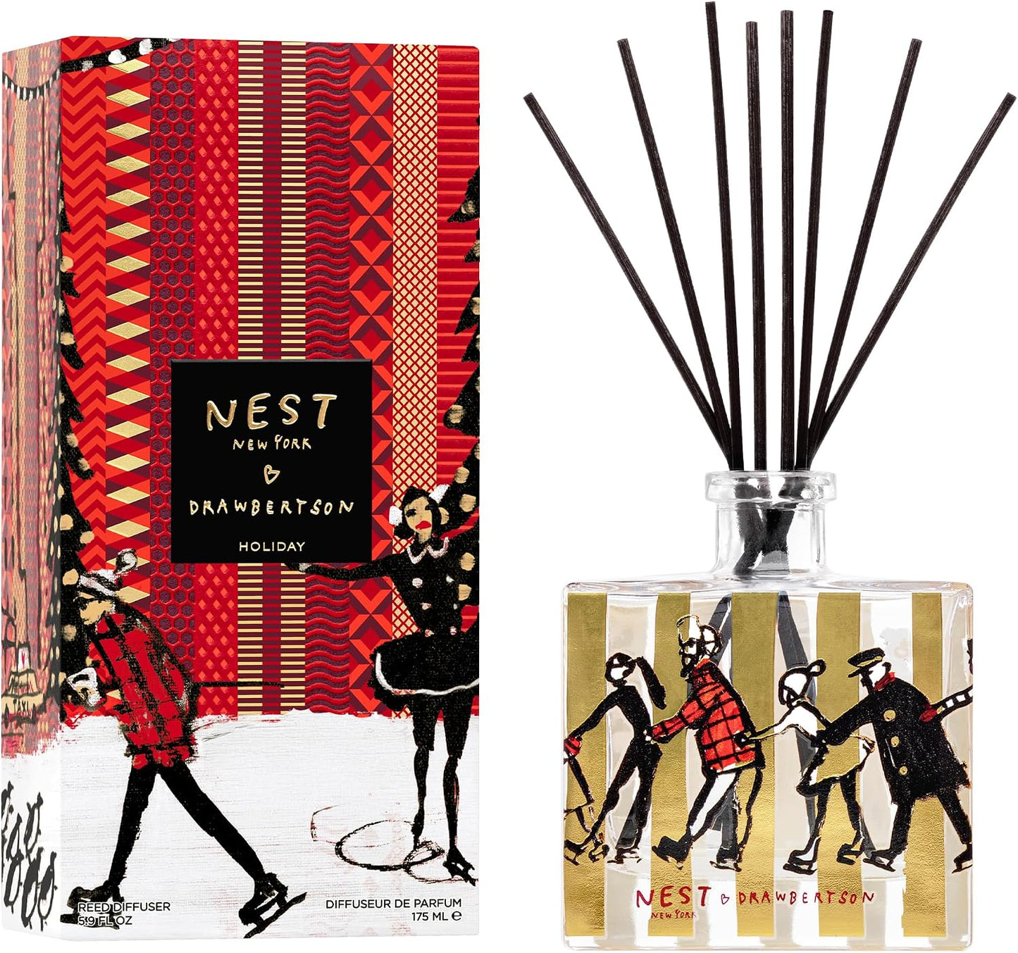 NEST New York Scented Decorative Reed Diffuser, Holiday - 5.9 oz