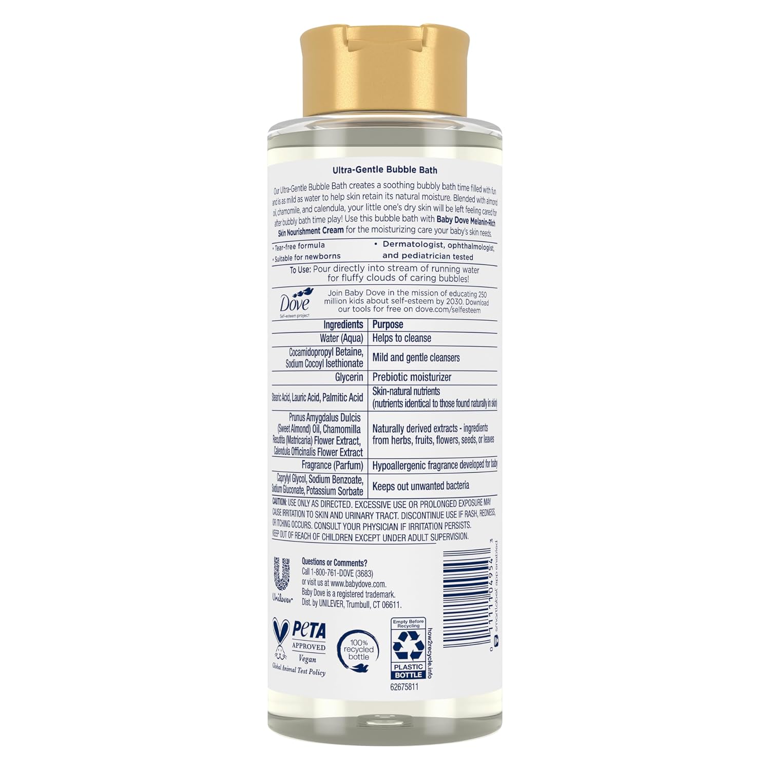Baby Dove Bubble Bath Melanin-Rich Skin Nourishment for nourished Skin and Bath time Fun Sensitive Skin Care with Skin-Natural nutrients 16 oz, Silver