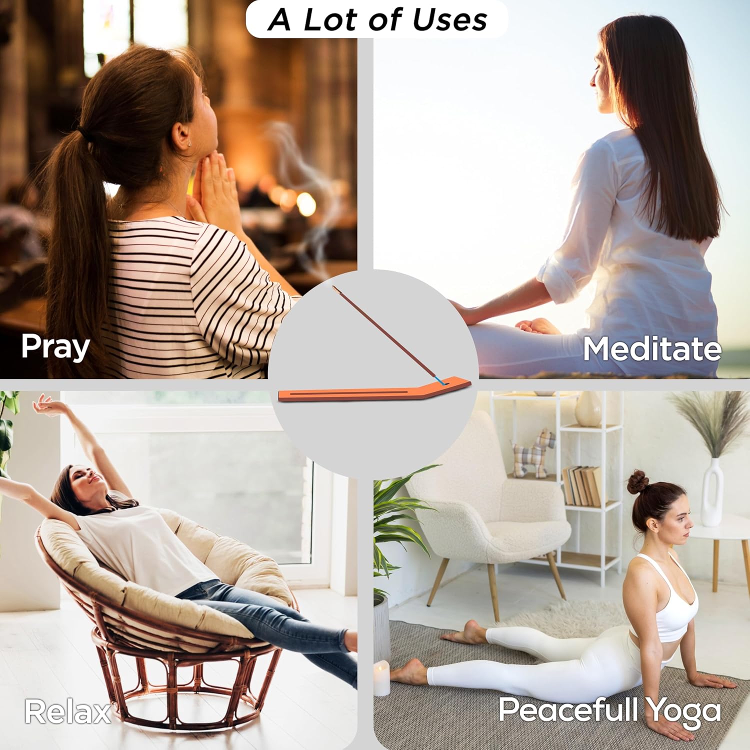 Raajsee White Sage Incense Sticks (180 gm), 100% Pure Organic Natural Hand Rolled Free from Chemicals - Perfect for Aromatherapy, Cleansing, Meditation, and Church (Pack of 12)