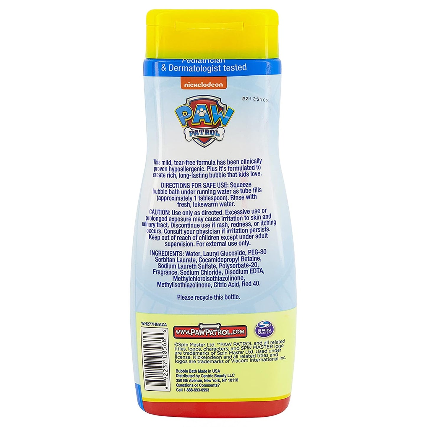 Paw Patrol Bubble Bath 24 Ounce Raspberry Rescue (709ml)
