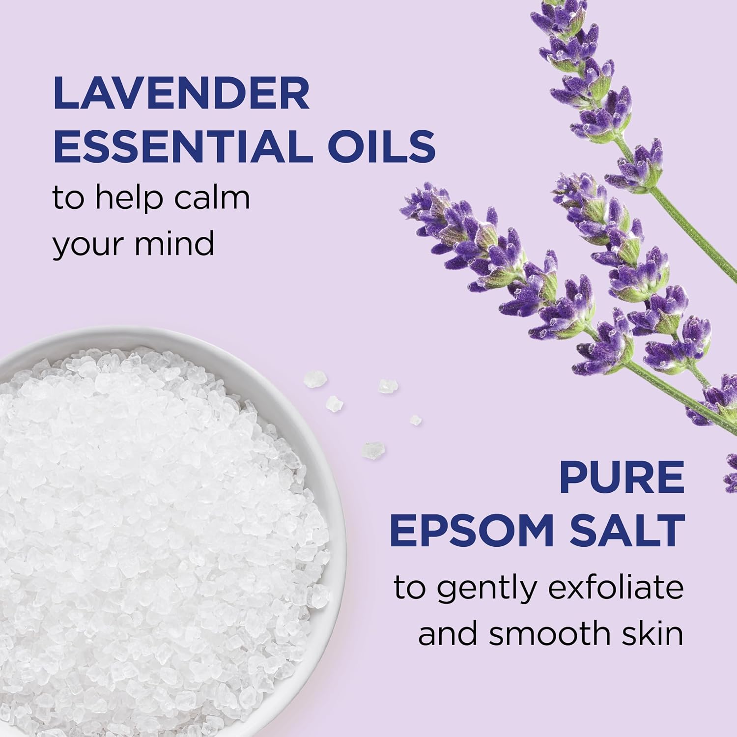 Dr Teal's Pure Epsom Salt Body Scrub, Soothe & Sleep with Lavender Essential Oils, 16 oz (Pack of 3)