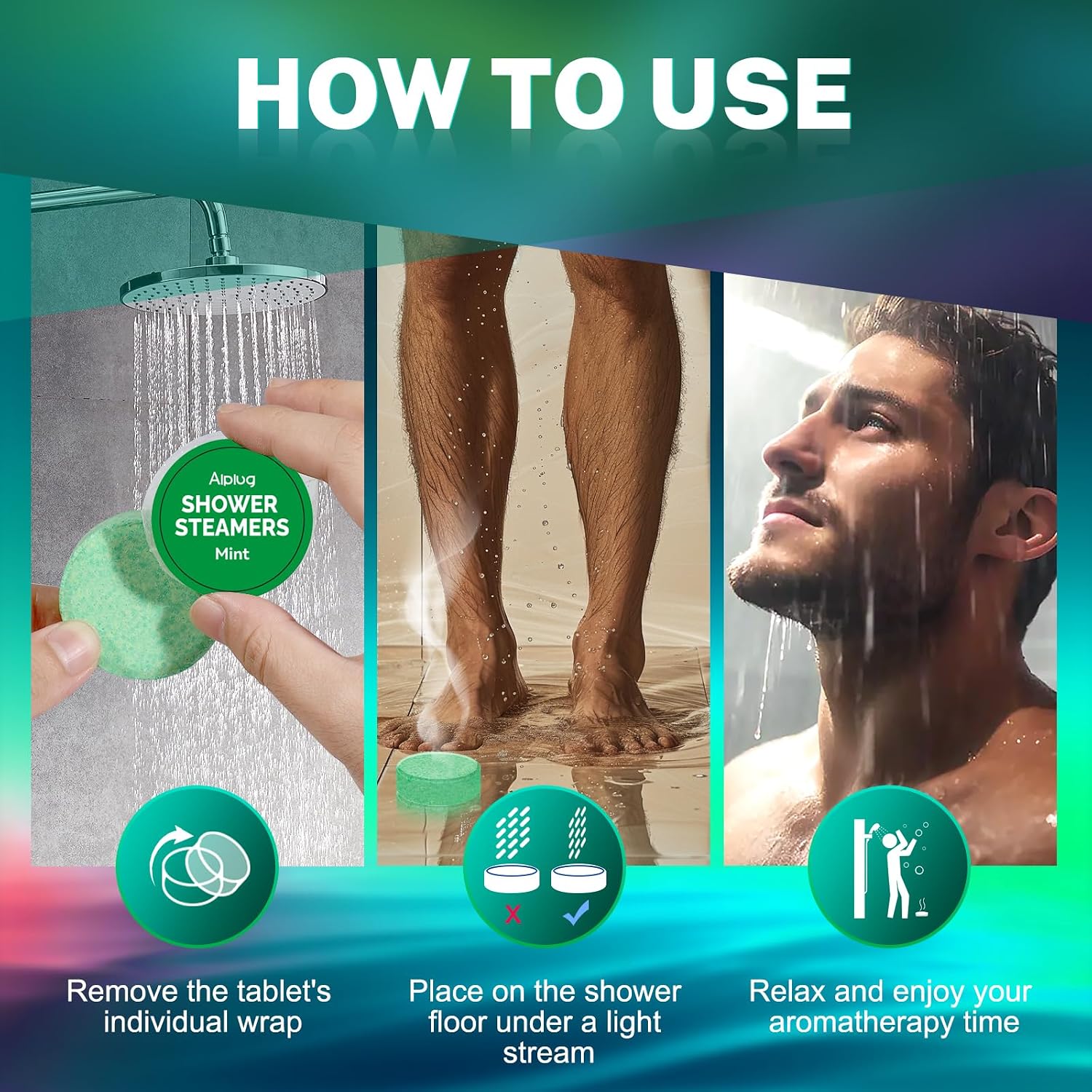Shower Steamers for Men - 8 Pack Shower Bombs Aromatherapy with Essential Oils, Birthday Gifts for Him Dad Husband Boyfriend, Relaxation Mens Gifts Ideas, Gifts for Men Who Have Everything