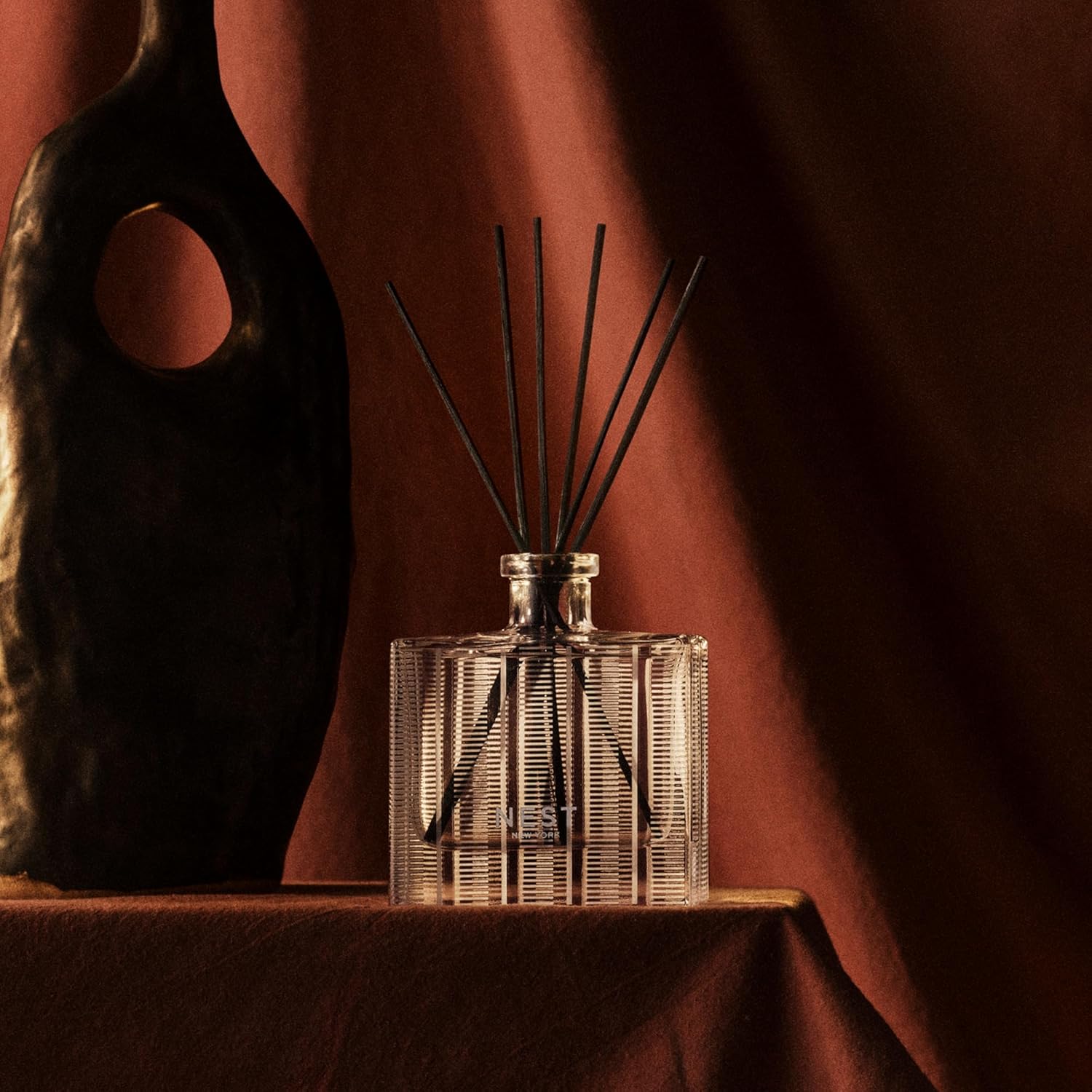 NEST New York Reed Diffuser Liquid Refill Bundle, Moroccan Amber - Includes Three 5.9 fl oz Refill Bottles