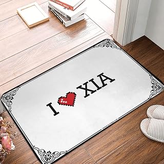 Neutral Outdoor Carpet - Resistant Bath Soft Touch & Foot Warm Feel | Abstract Area Quality Bubble Mat Tub Spa Massager I Love Xia(65X90CM)