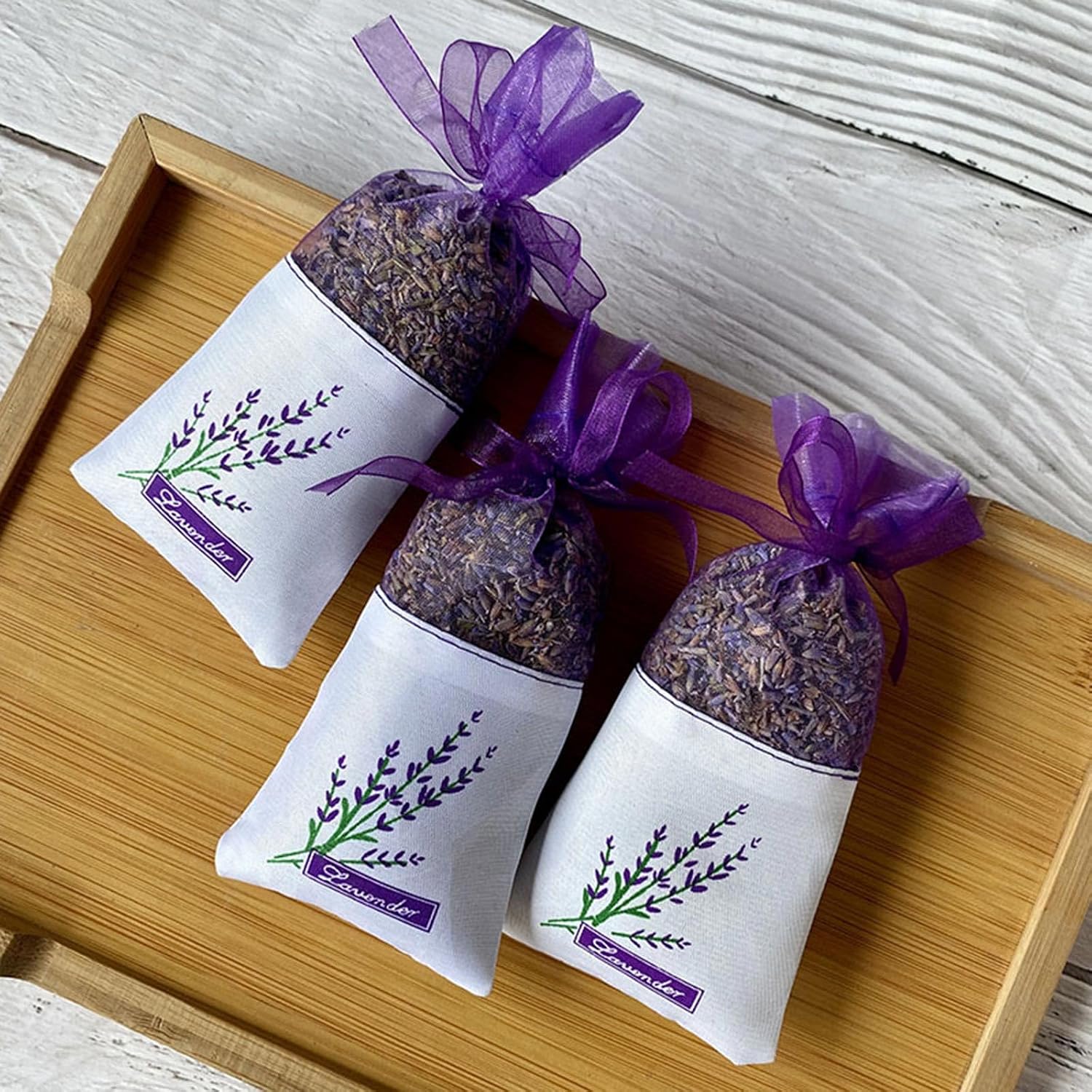 NUEAYMS 20PCS Empty Lavender Sachets Bags for Drawers and Wardrobes Closet Freshener Scents Lavender Bag Closet Freshener Scents Drawers Fragrances