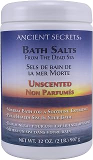 Ancient Secrets Mineral Baths, Aromatherapy Dead Sea, Unscented, 32 oz (2 Lbs) 908 G (Pack of 2)