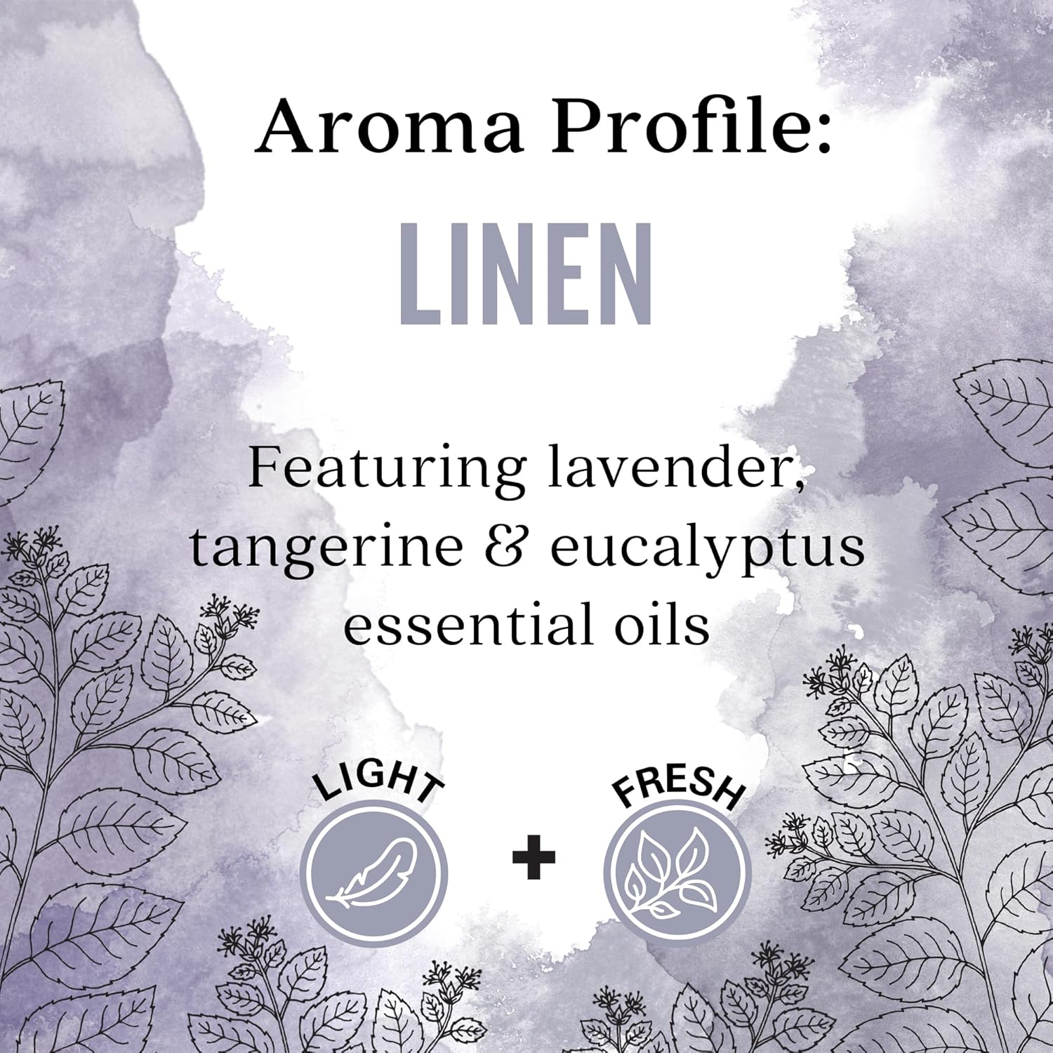 Aura Cacia Linen Essential Oil Blend, Boxed 0.25 fl. oz. - Light Aroma, No Synthetic Fragrances