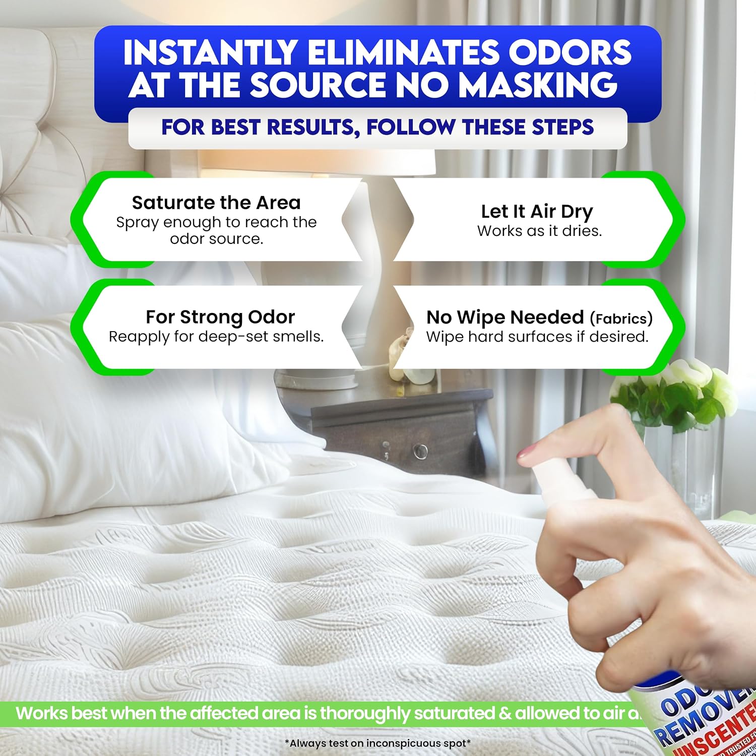 ZORBX Unscented Odor Eliminator Spray 2 Oz (5-Pack) – Hospital-Grade Permanent Odor Remover for Pet & Human Urine, Smoke & Strong Household Odors – Carpet, Upholstery, Mattress, Bathroom, Car & More