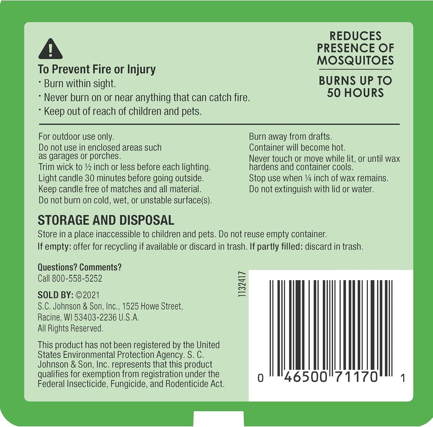 SC Johnson Off 3 Wick Citronella Bucket, 23 oz, Pack of 1
